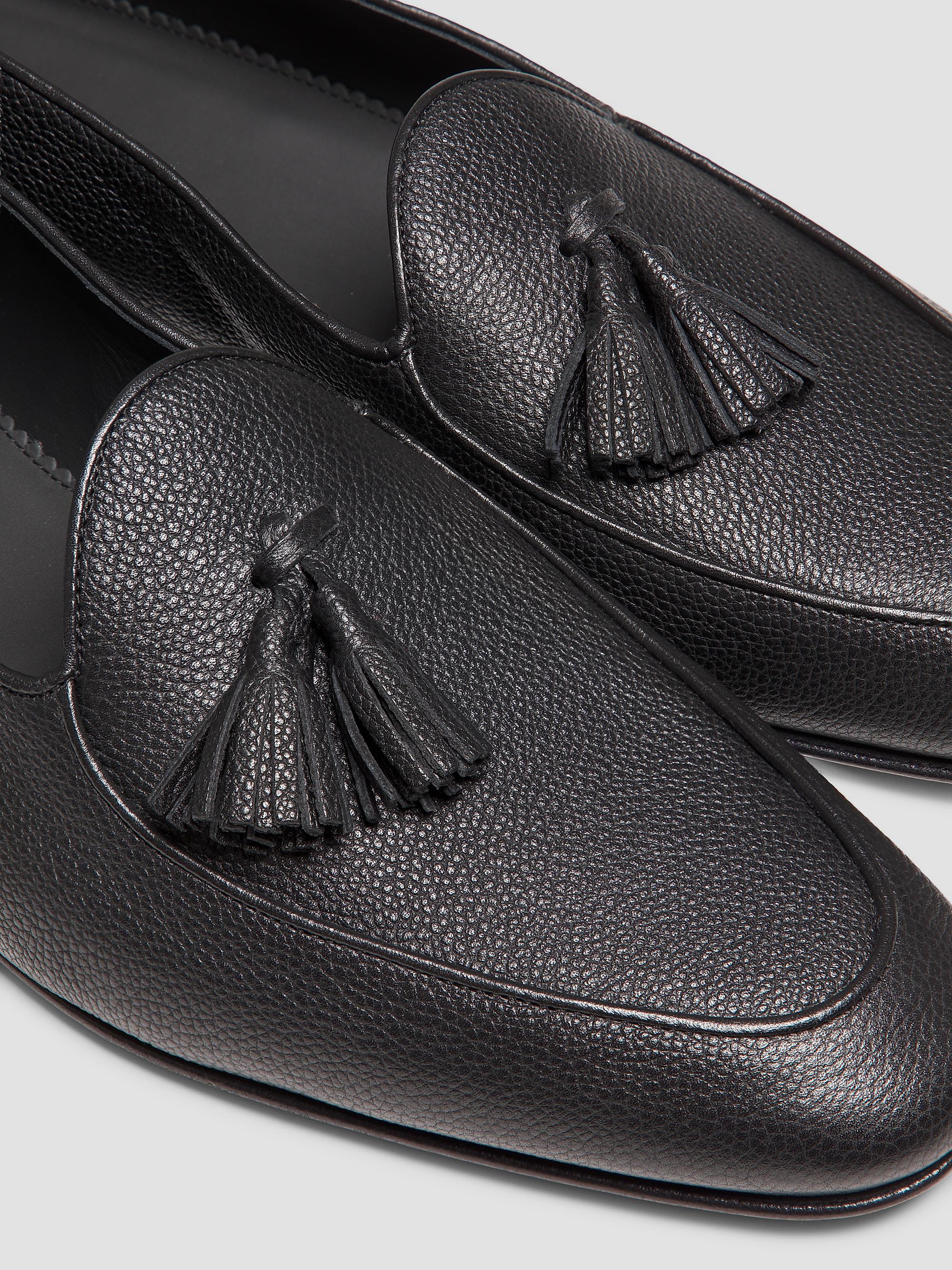 Manolo Blahnik Lennox Leather Tassel Loafers | The Summit display picture 2