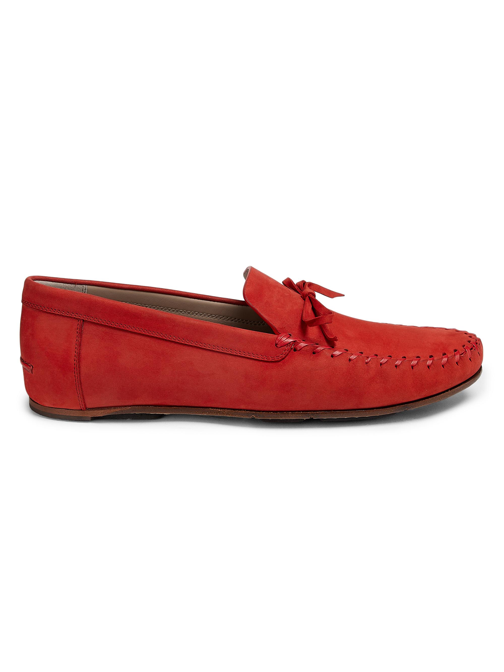 Manolo Blahnik Men's Gargano Suede Loafers - Dark Red