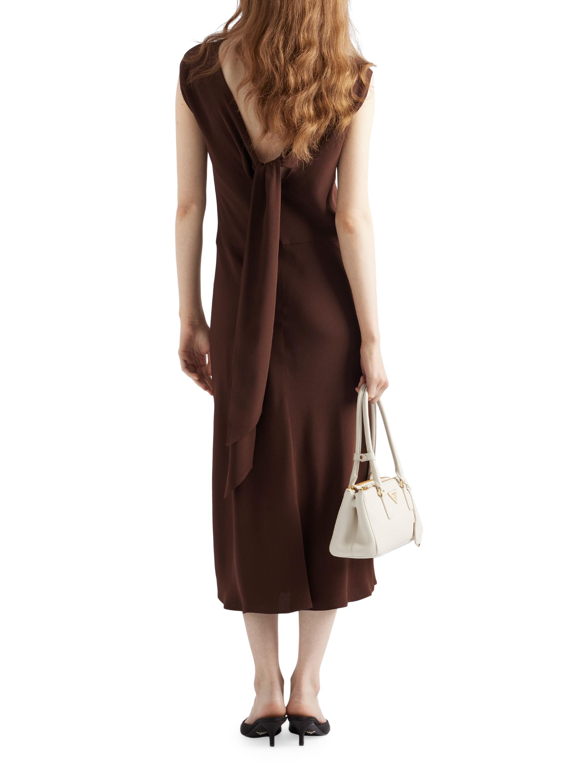 satin crepe midi dress & Other Stories satin crepe midi dress with drape neck in red