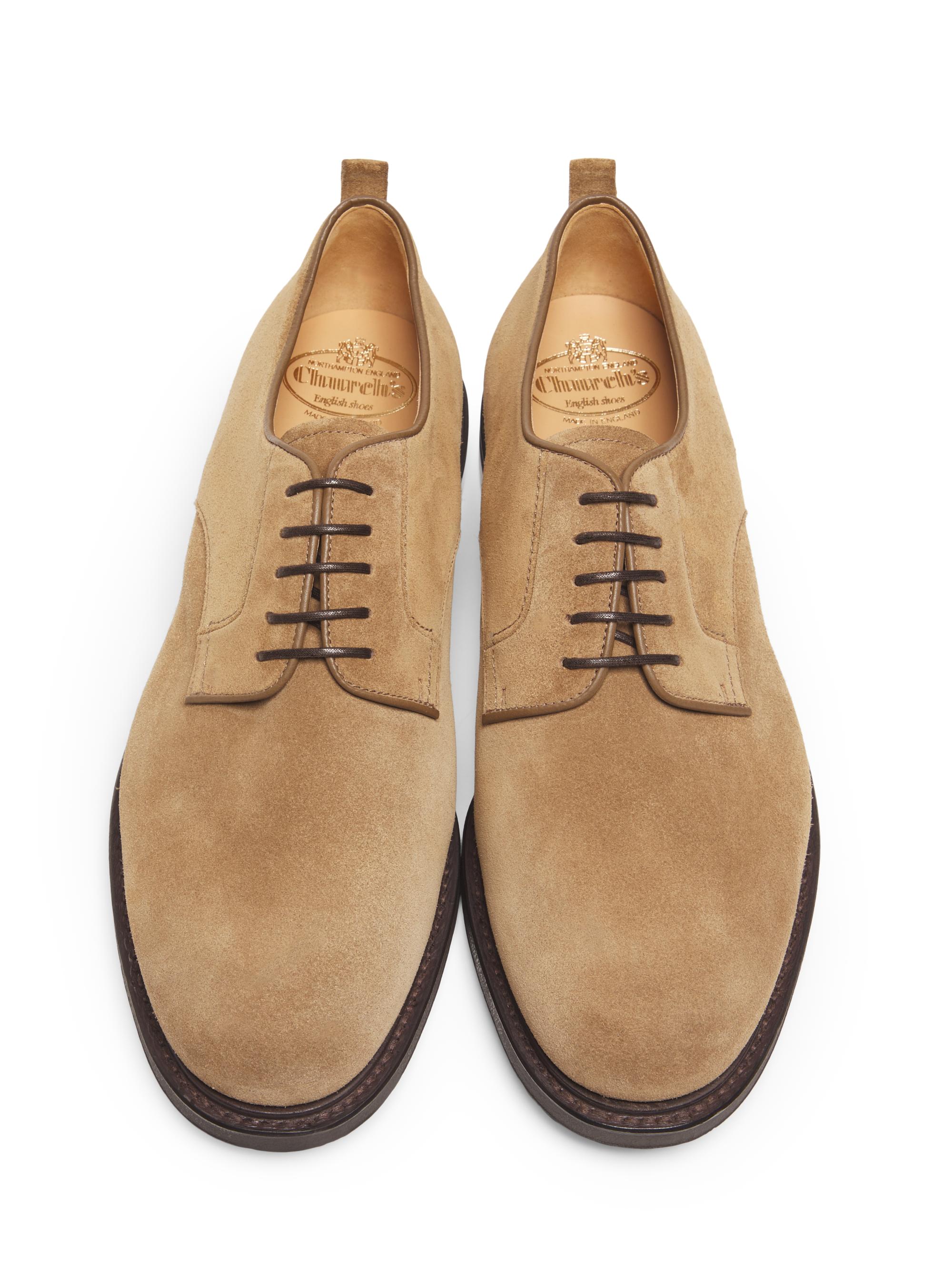 Church\'s Tan Suede Lace-Up Derby Shoes, Size 37/7, Brand New No Box, SUPER Nice! Lace ups Church main image 4
