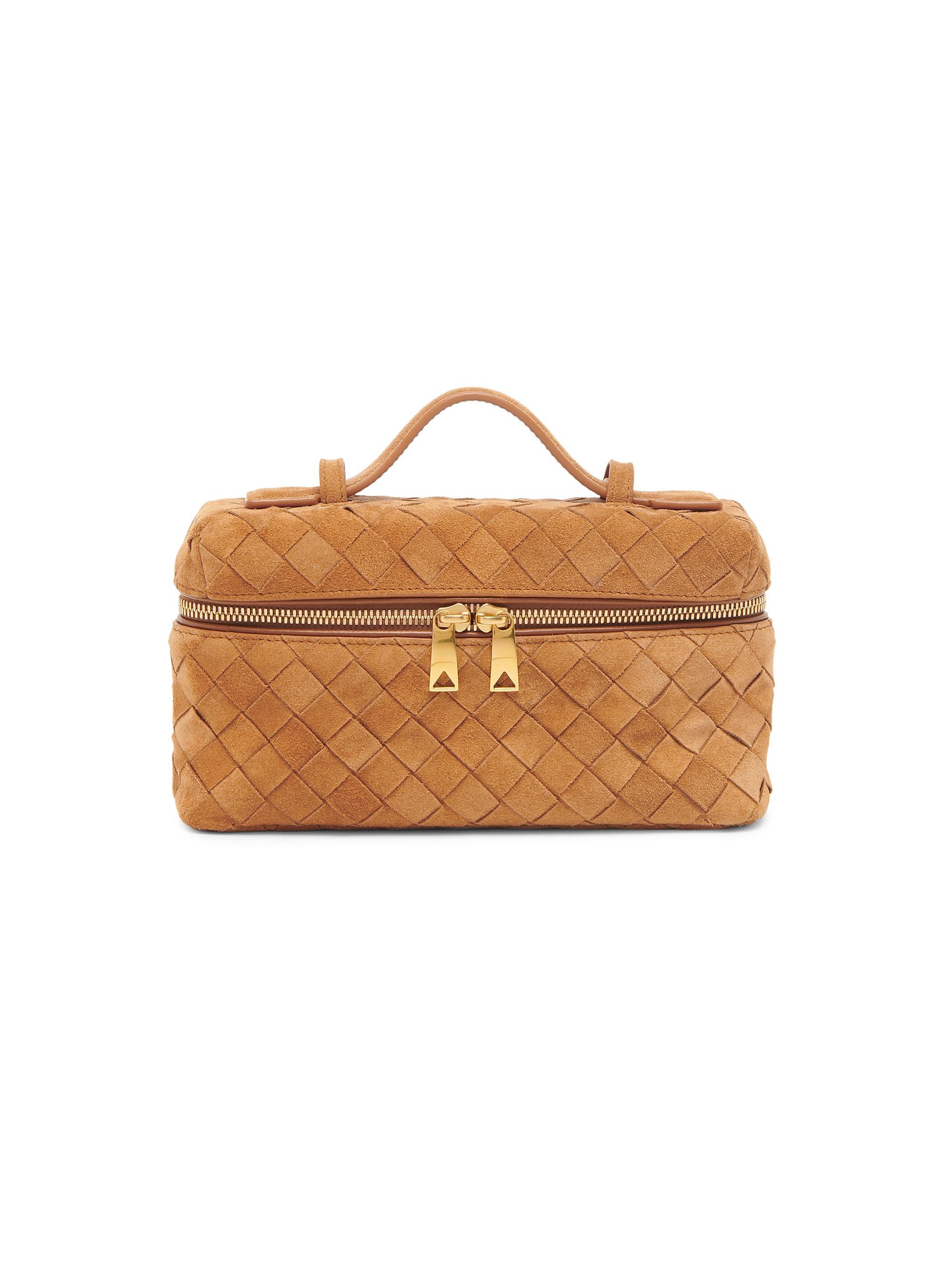 Bottega Veneta Bang Bang Intrecciato Suede Vanity Case | Saks