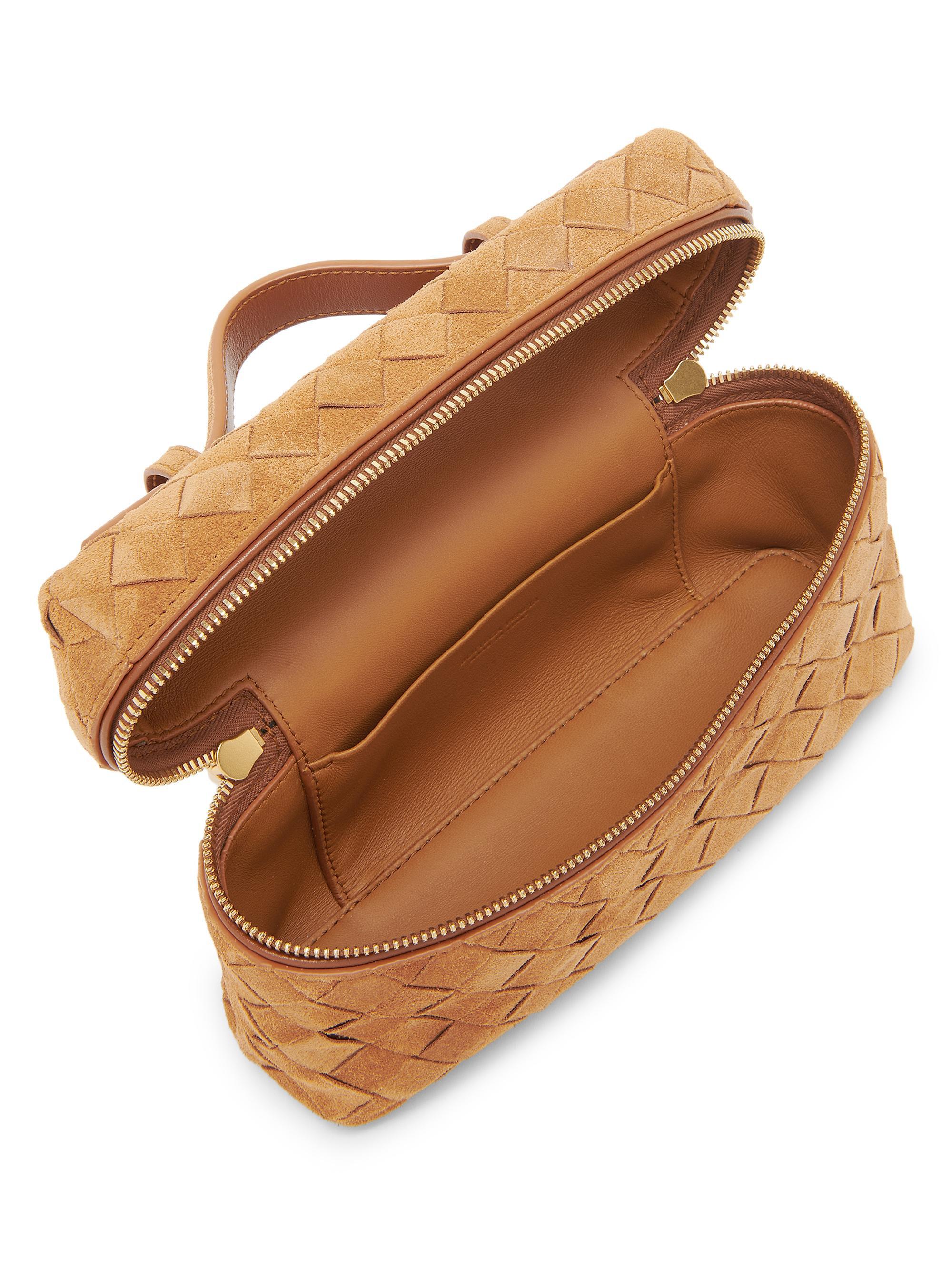 Bottega Veneta Bang Bang Intrecciato Suede Vanity Case | Saks