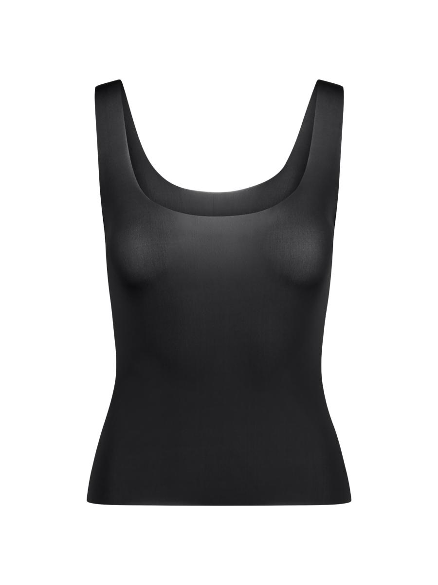 SKIMS TANK ブラック コットンリブ XS COTTON RIB LONG TANK | SOOT
