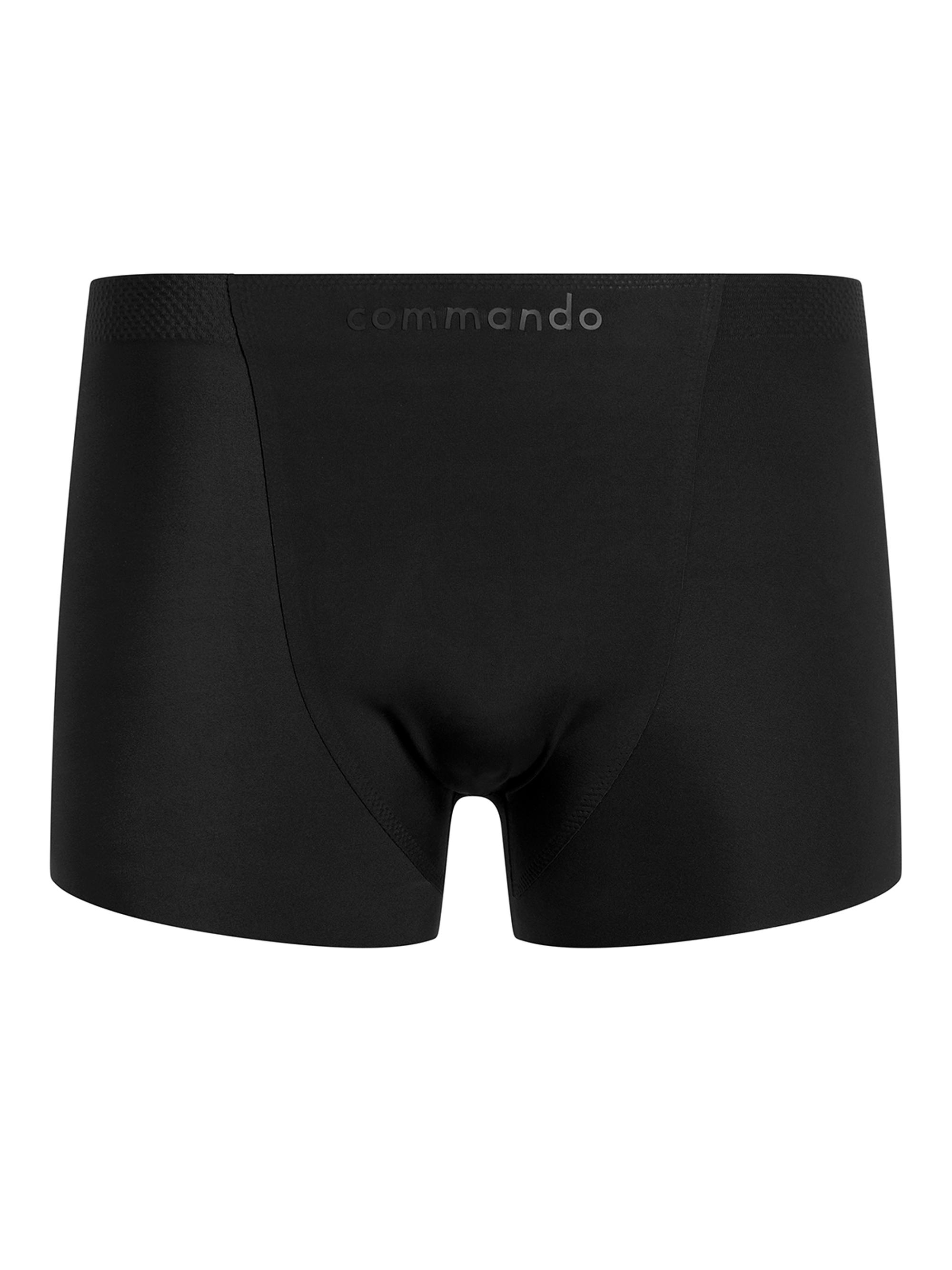 Commando Men's Microfiber Ultimate Bonded Micro Tech Trunks - Black