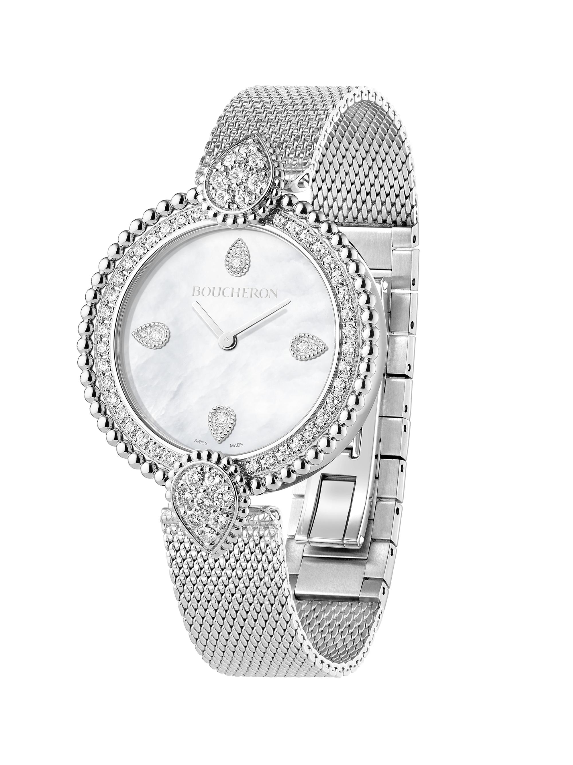 Boucheron Women's Serpent Bohème Stainless Steel & 1.28 TCW Diamond Bracelet Watch/32MM - Steel