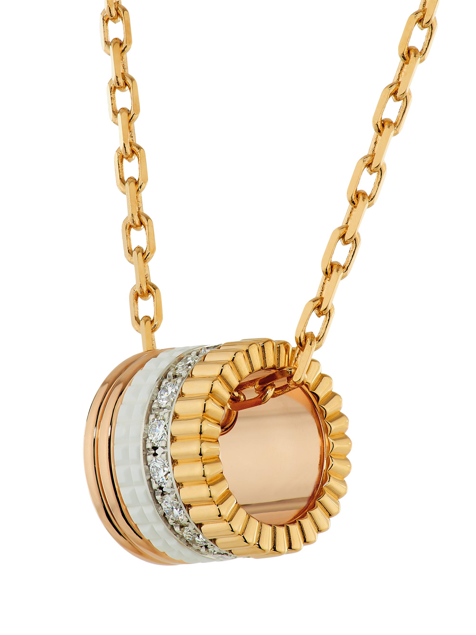 Boucheron Quatre White Edition Tri-Tone 18K Gold, 0.23 TCW Diamond