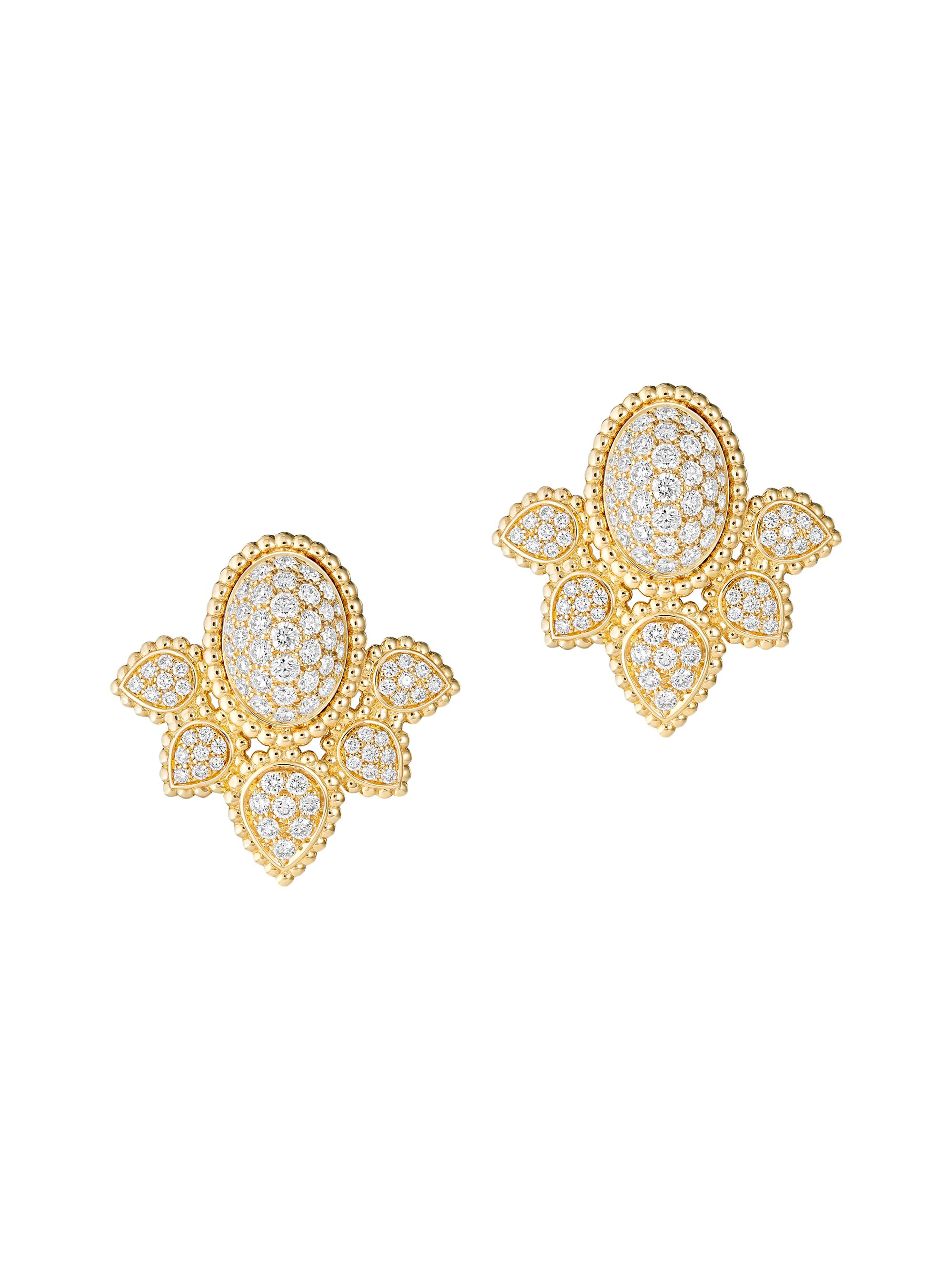 Boucheron Women's Serpent Bohème 18K Yellow Gold & 1.58 TCW Diamond Stud Earrings - Yellow Gold - Women's Jewelry And Watches