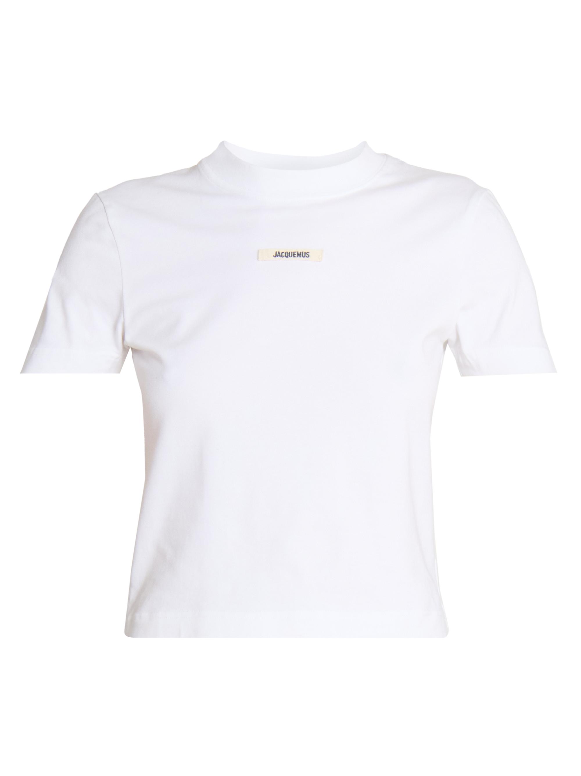 Jacquemus Women's Le TShirt Gros Grain Logo T-Shirt - White