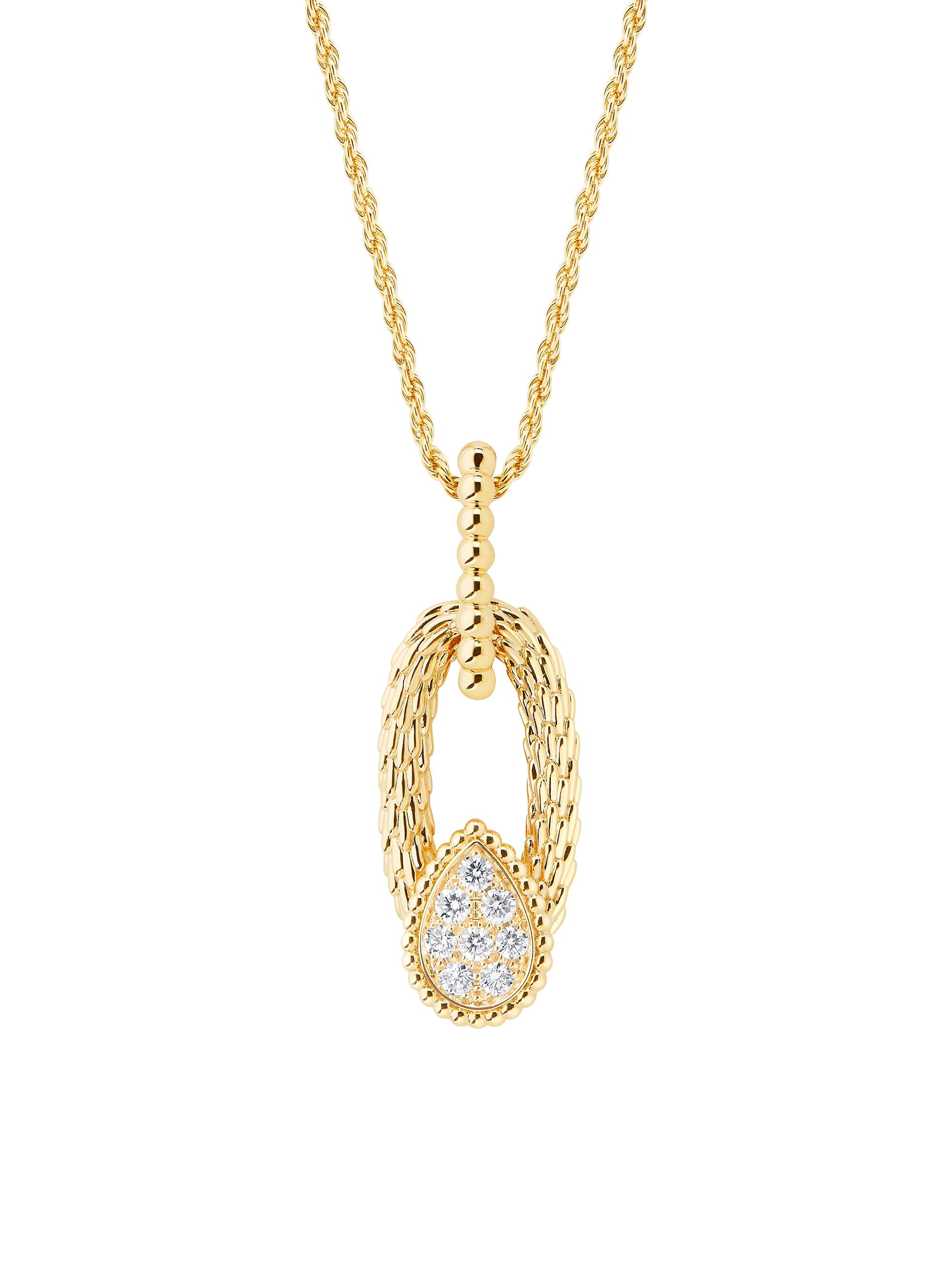 Boucheron Women's Serpent Bohème Vintage 18K Yellow Gold & 0.32 TCW Diamond Pendant Necklace - Yellow Gold