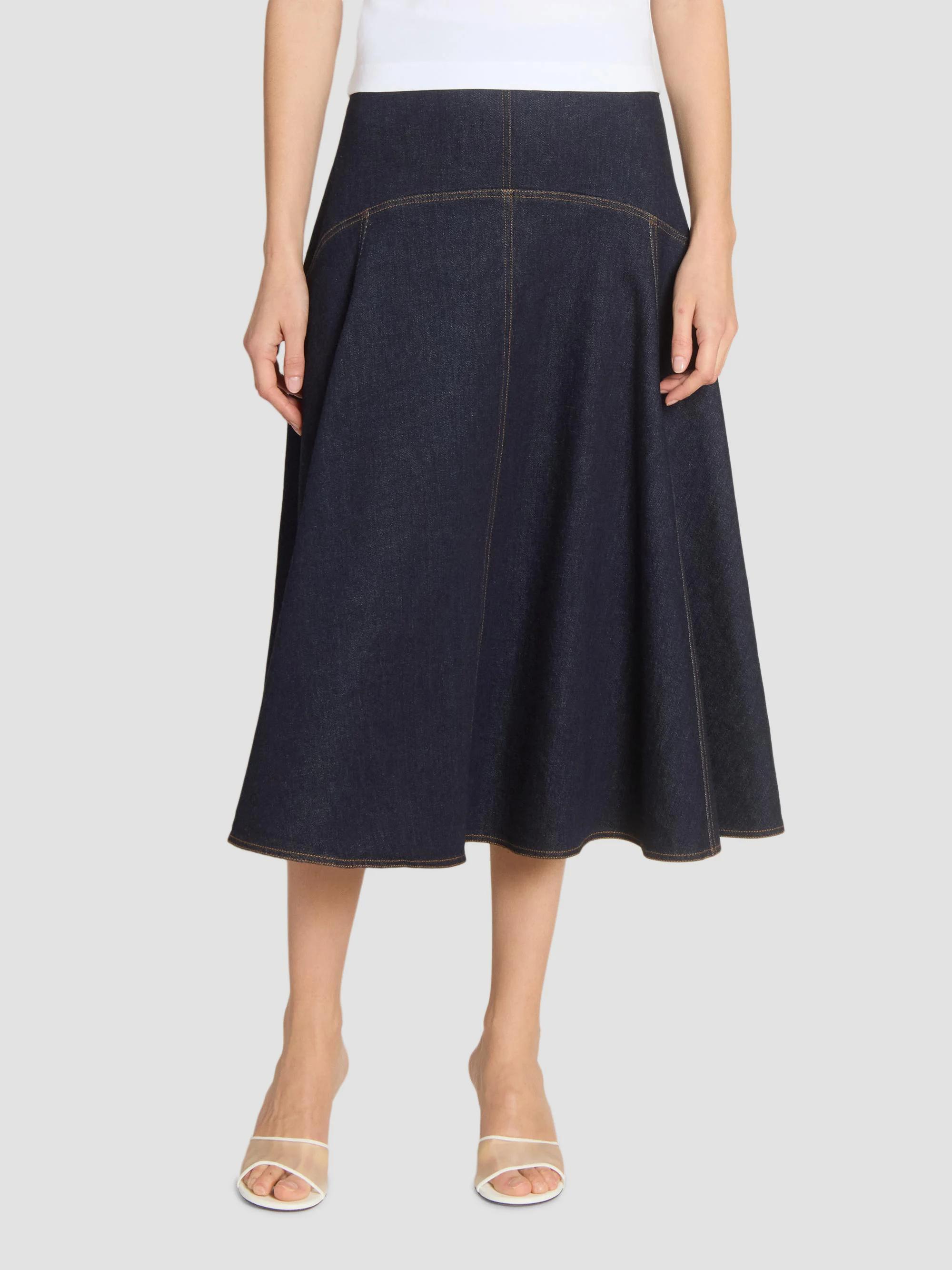Jacquemus La Jupe Triangle de-Nîmes Denim Midi-Skirt | Saks Fifth