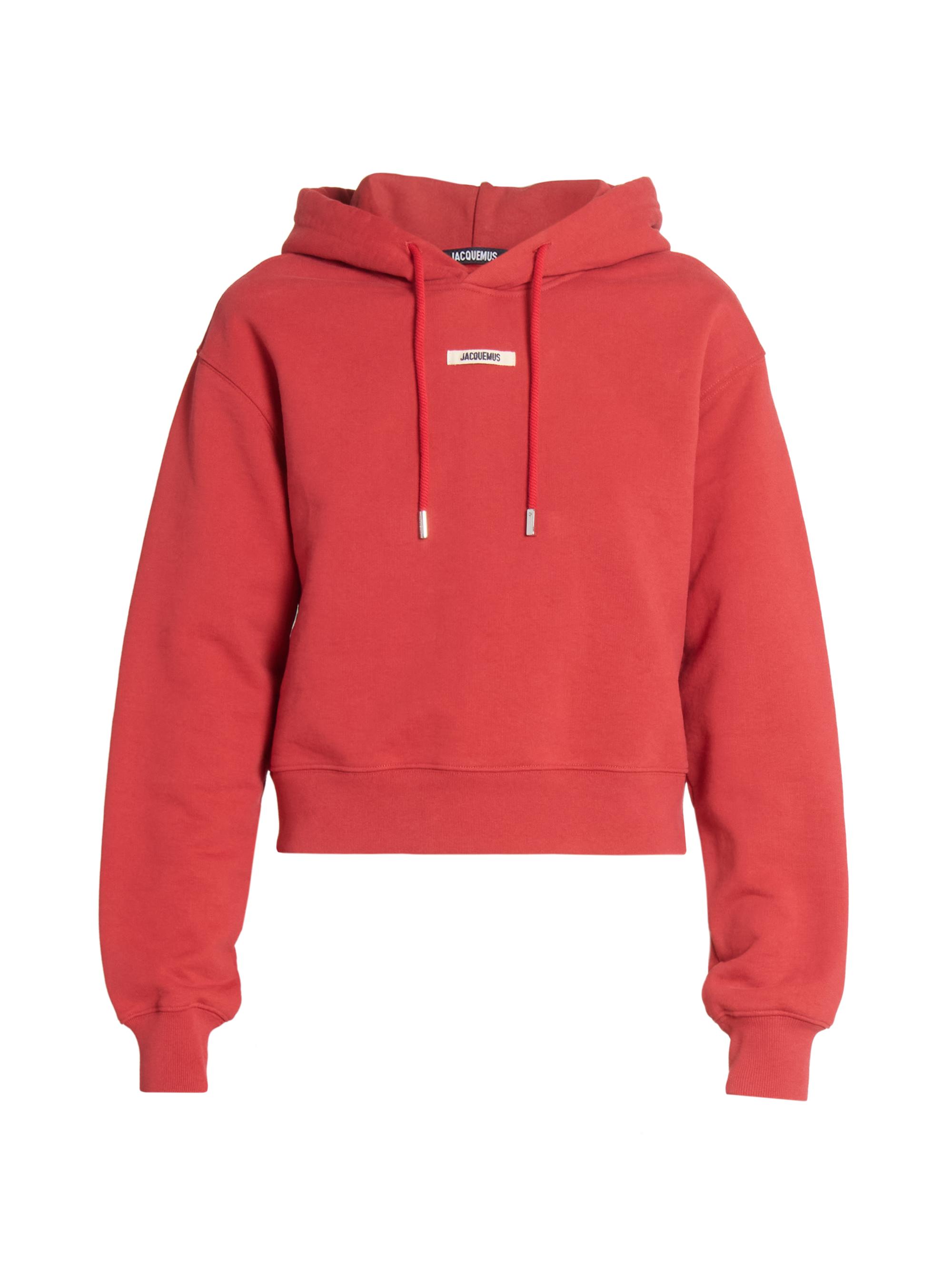 Jacquemus Women's Le Hoodie Cotton Hoodie - Red