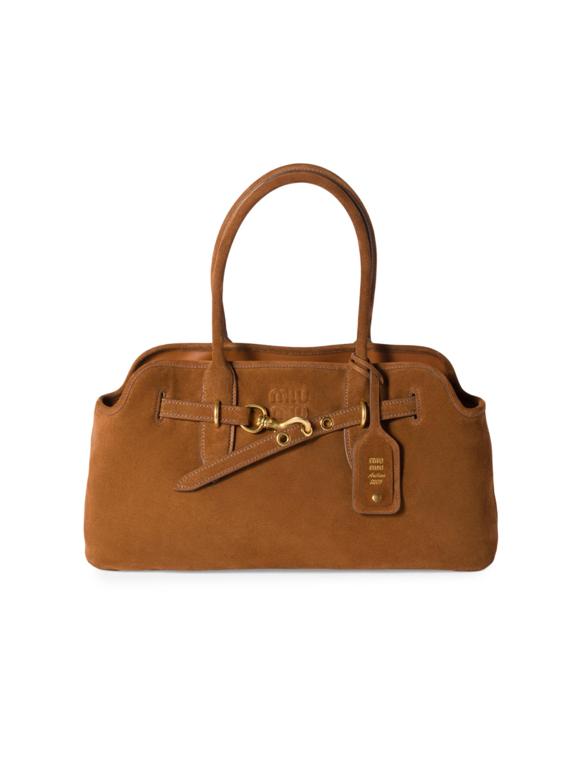 バッグ 2019aw Miu Miu Aventure shoulder bag Miu Miu Aventure Nappa Leather Shoulder Bag | Saks Fifth Avenue