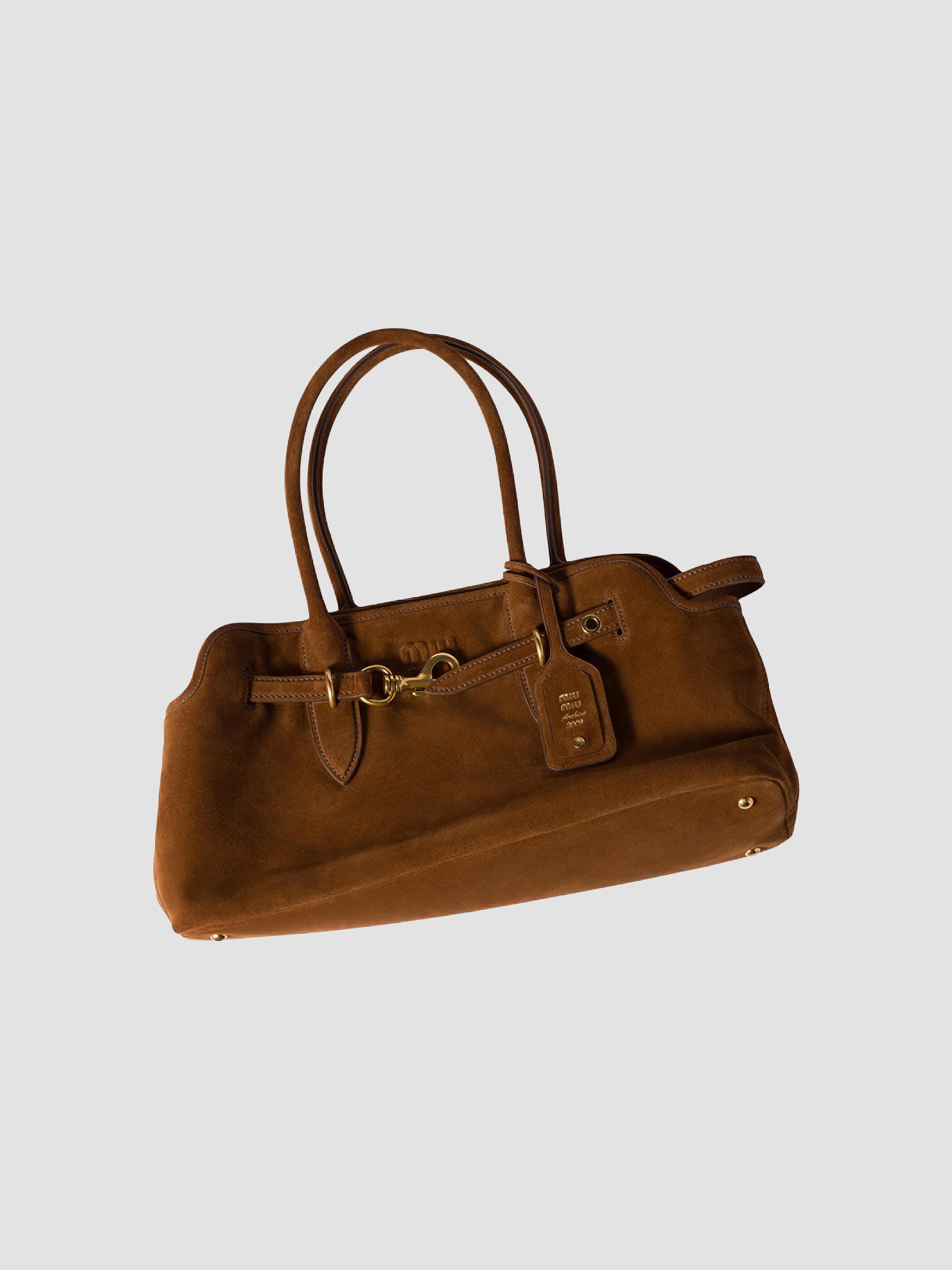 Miu Miu Aventure Suede Shoulder Bag | Saks Fifth Avenue