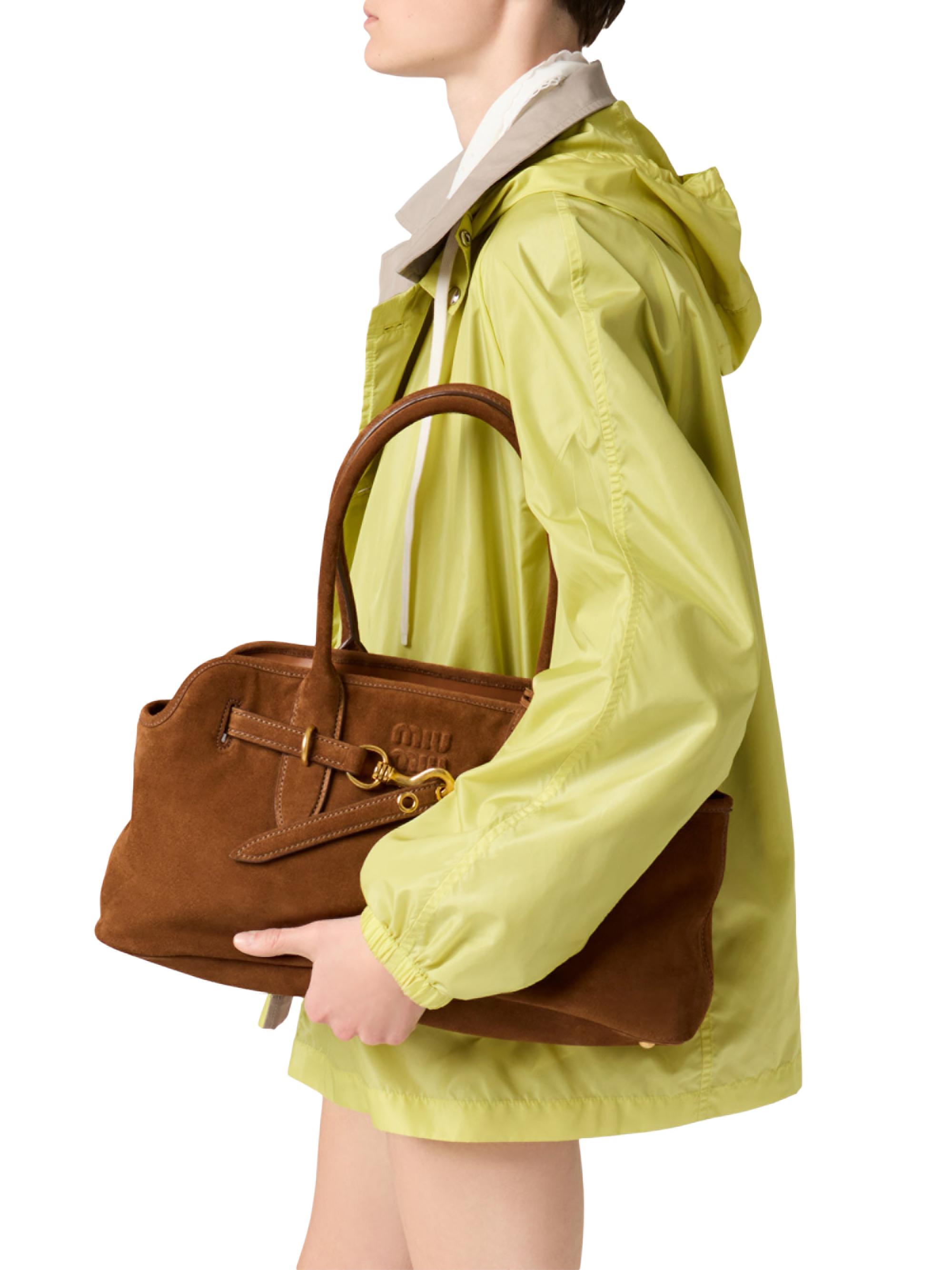 Miu Miu Aventure Suede Shoulder Bag | Saks Fifth Avenue