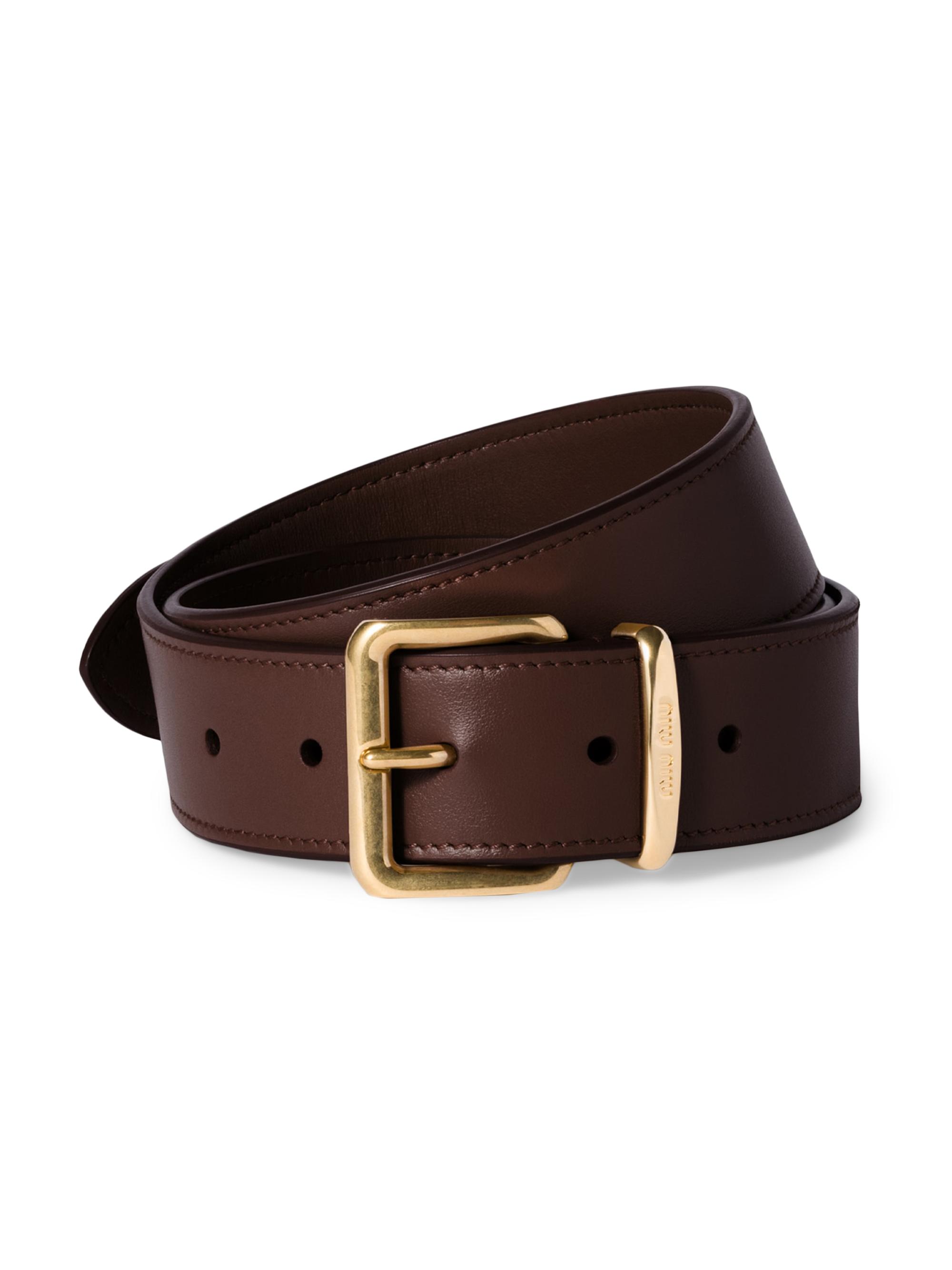 Miu Miu Women's Leather Belt - Brown