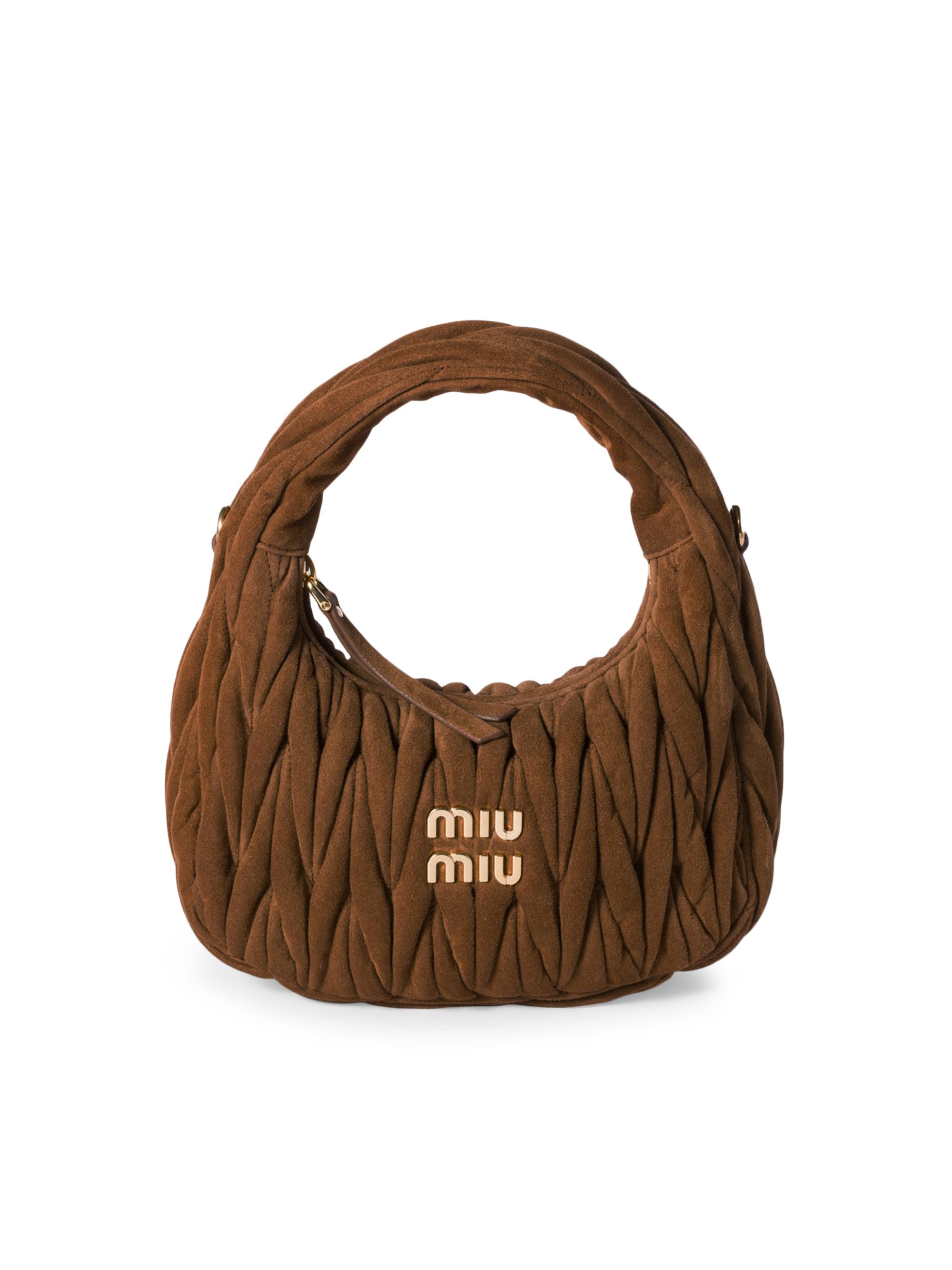 MIU MIU ウーブン バッグ Miu Miu Woven Fabric Top Handle Bag | Saks Fifth Avenue