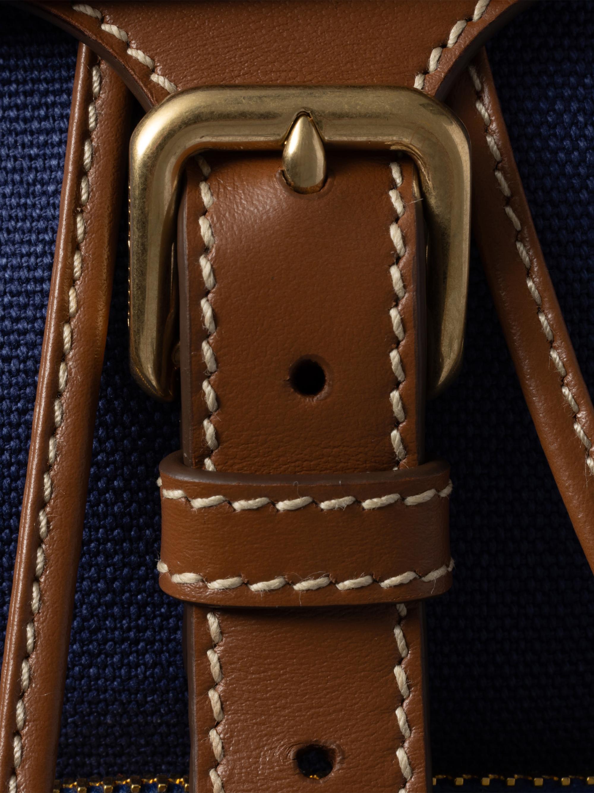 Miu Miu Canvas and Leather Backpack | Saks Fifth Avenue