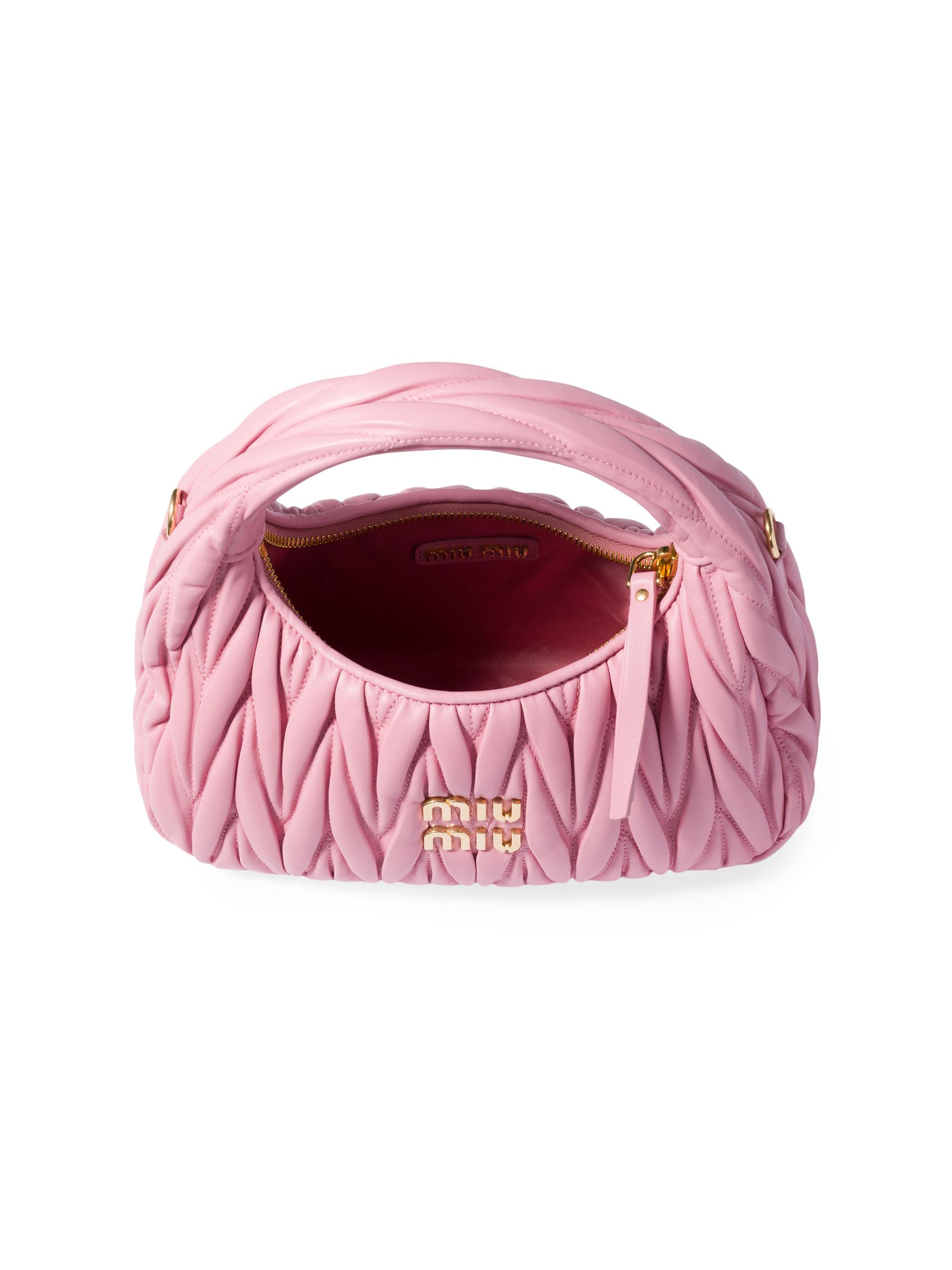 Miu Miu Wander Matelassé Nappa Leather Hobo Bag | Saks Fifth Avenue
