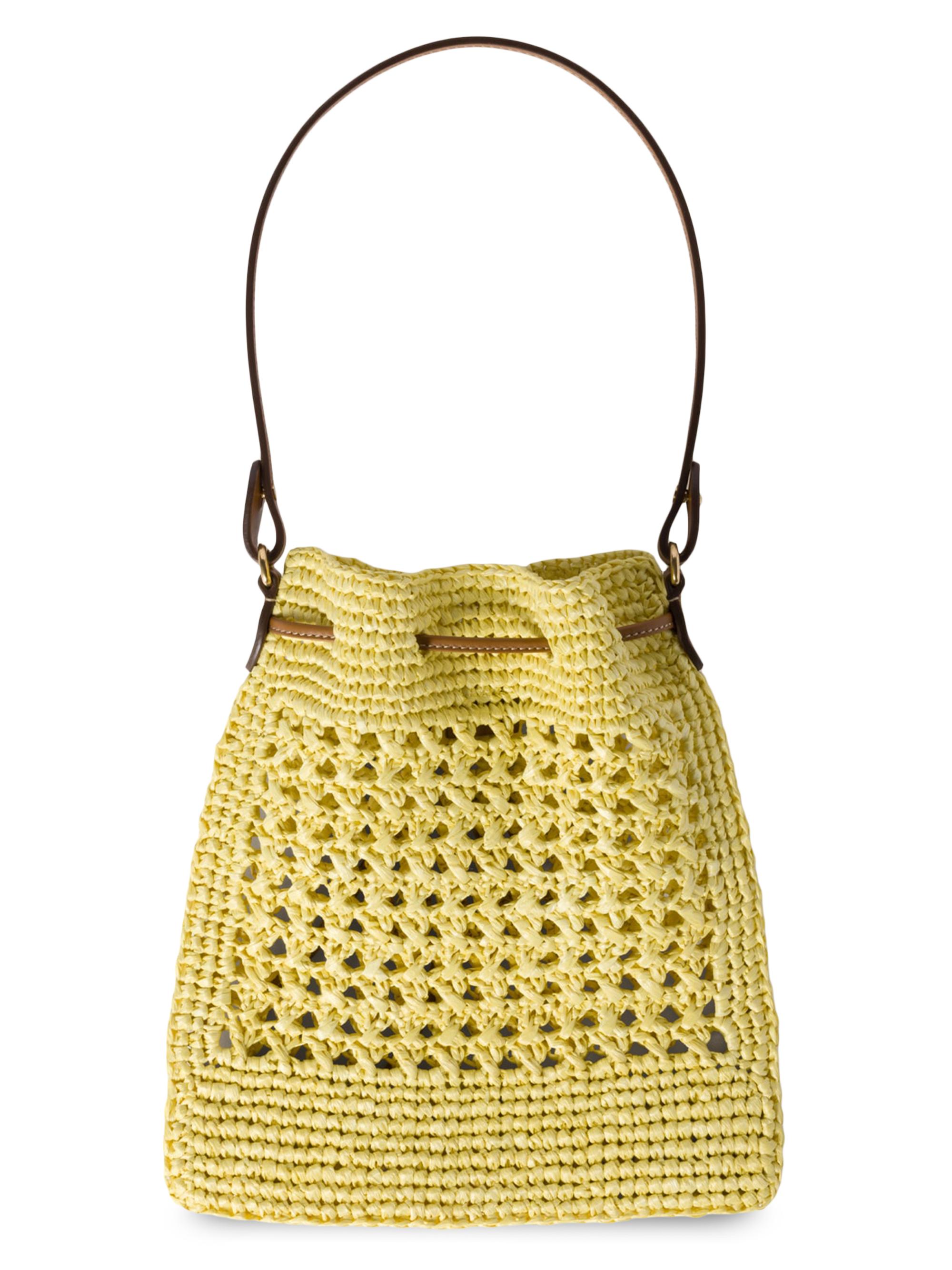 Miu Miu Woven Fabric Top Handle Bag | Saks Fifth Avenue