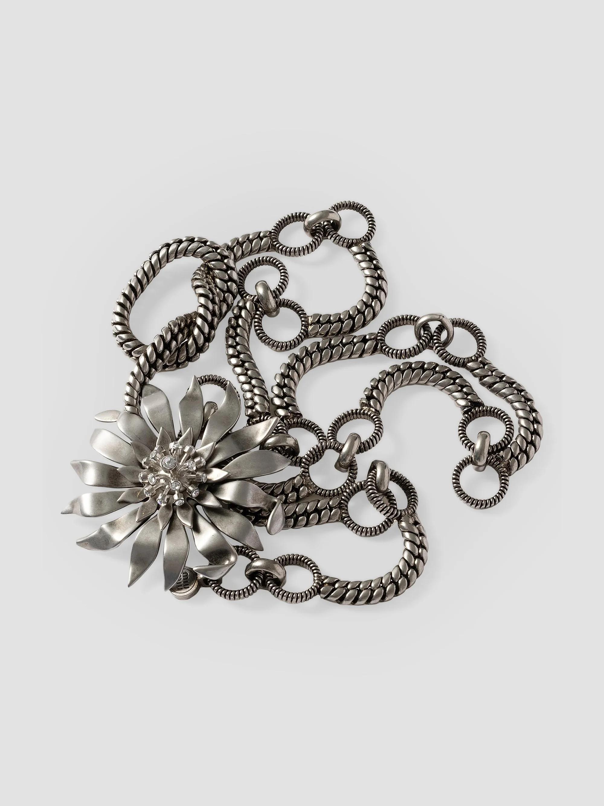 Miu Miu Metal Belt with Crystals | Saks Fifth Avenue display picture 2