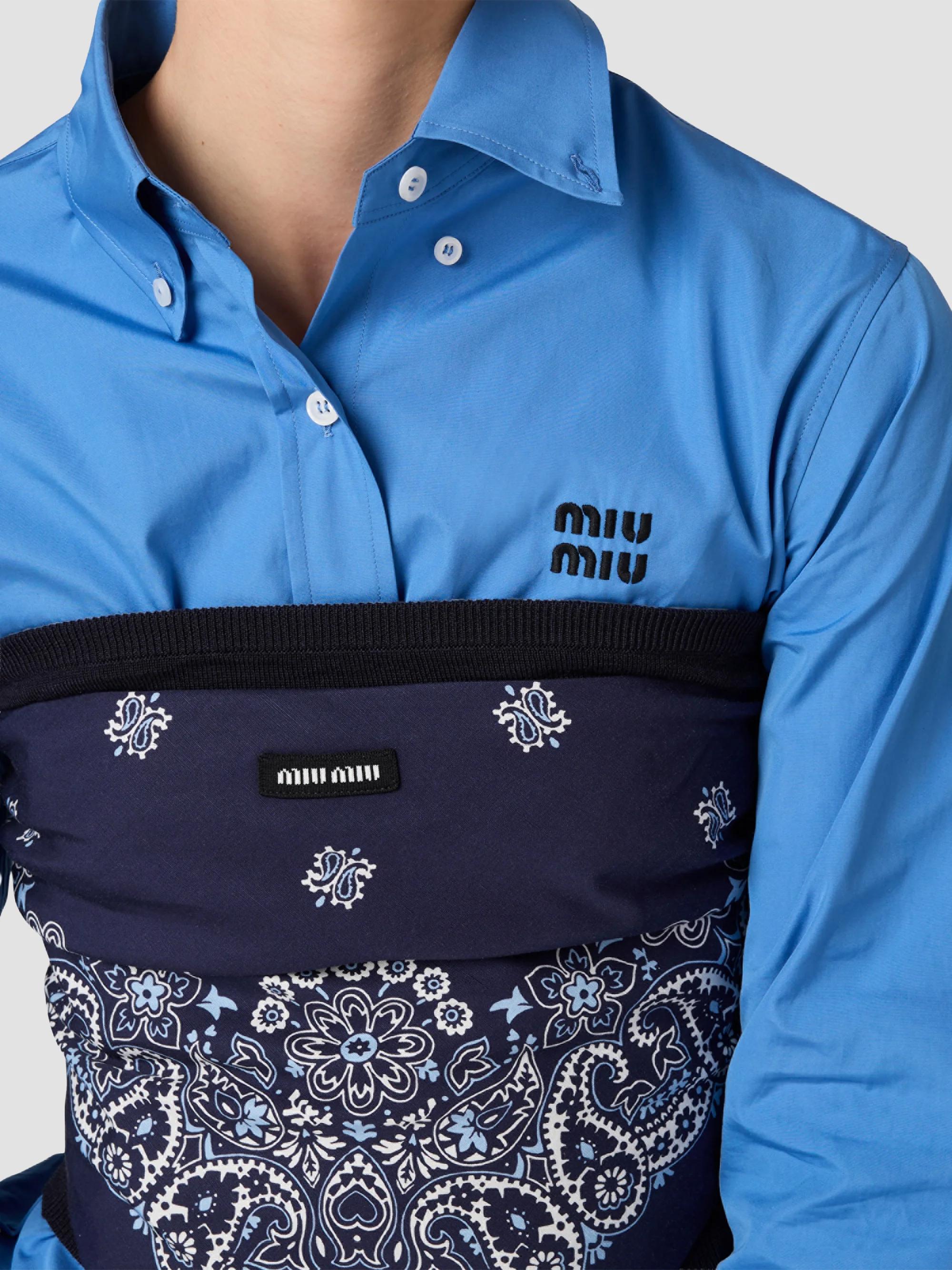 Miu Miu Poplin Shirt | Saks Fifth Avenue