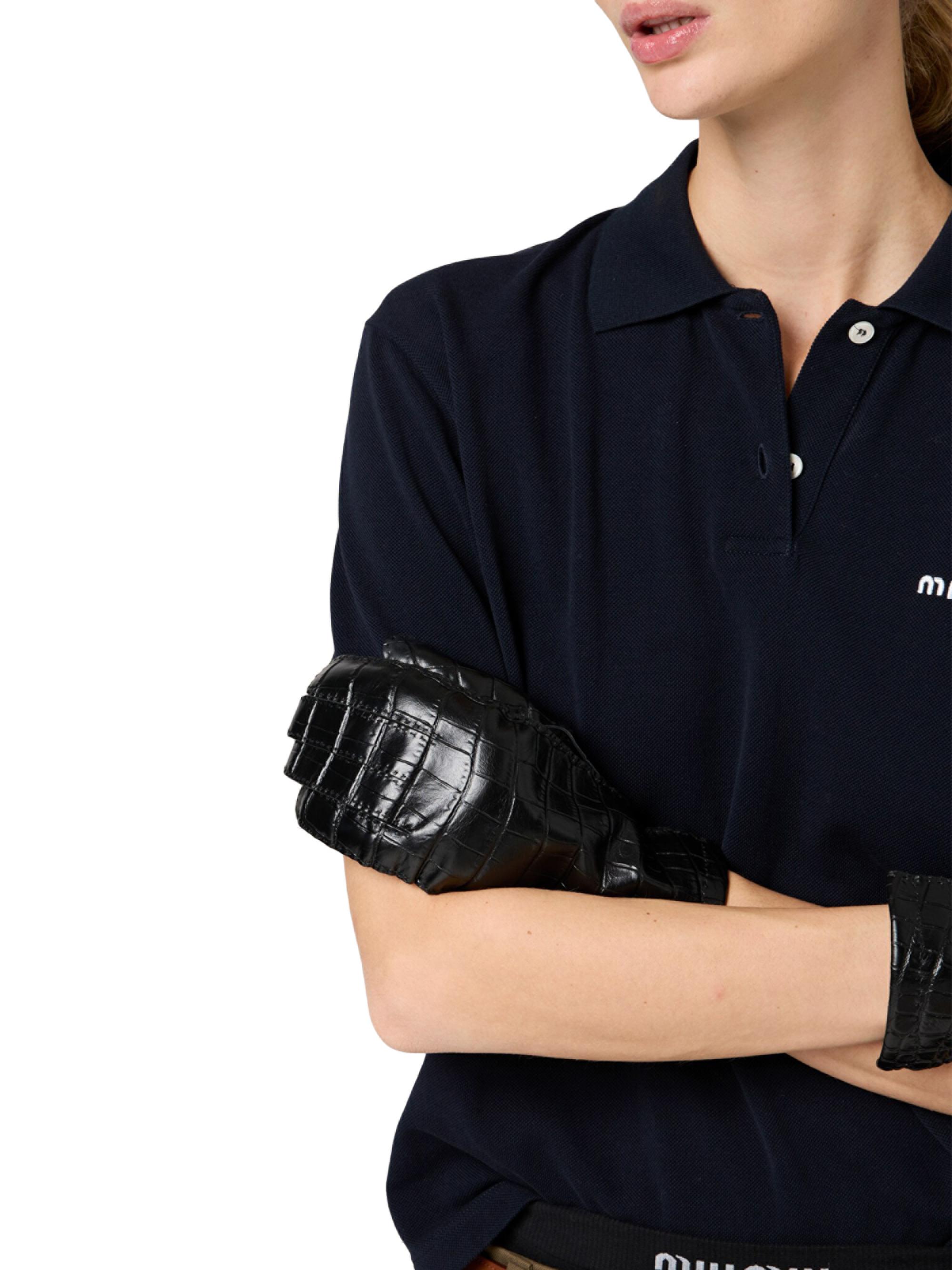 Miu Miu Cotton Piqué Polo Shirt | Saks Fifth Avenue