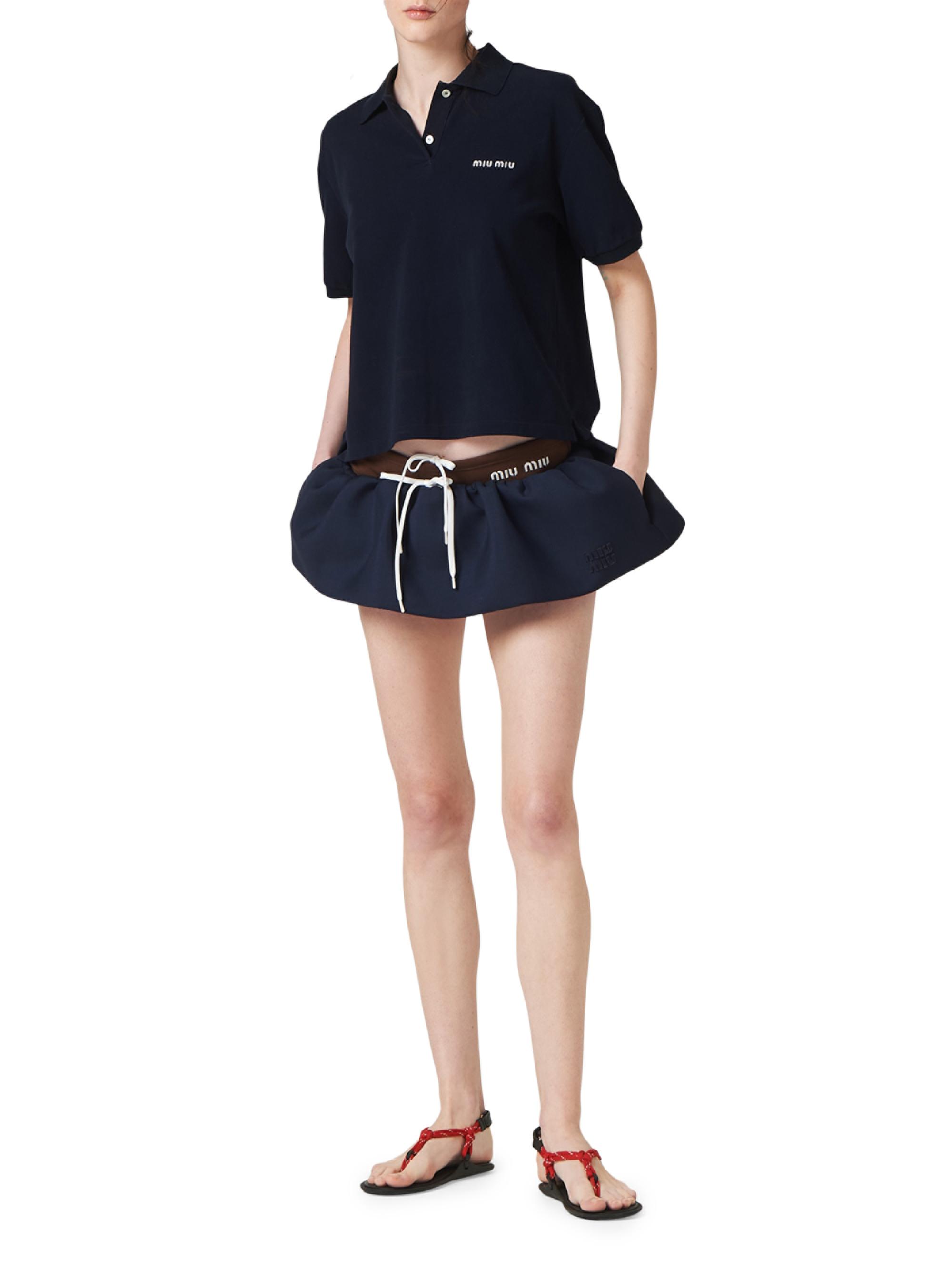 Miu Miu Cotton Piqué Polo Shirt | Saks Fifth Avenue