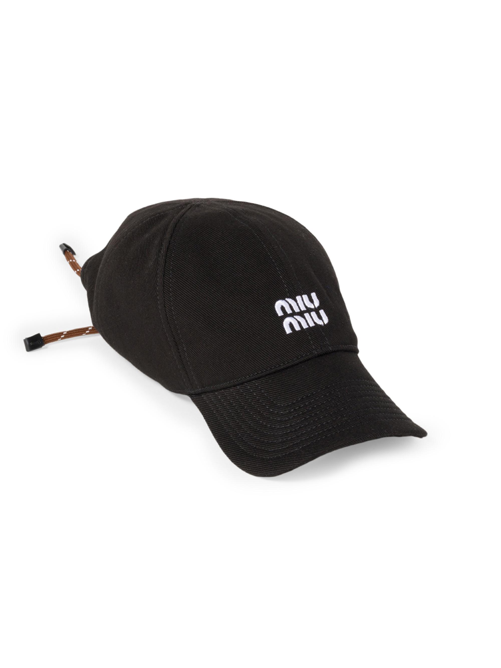 Miu Miu Women's Denim Baseball Cap - Black
