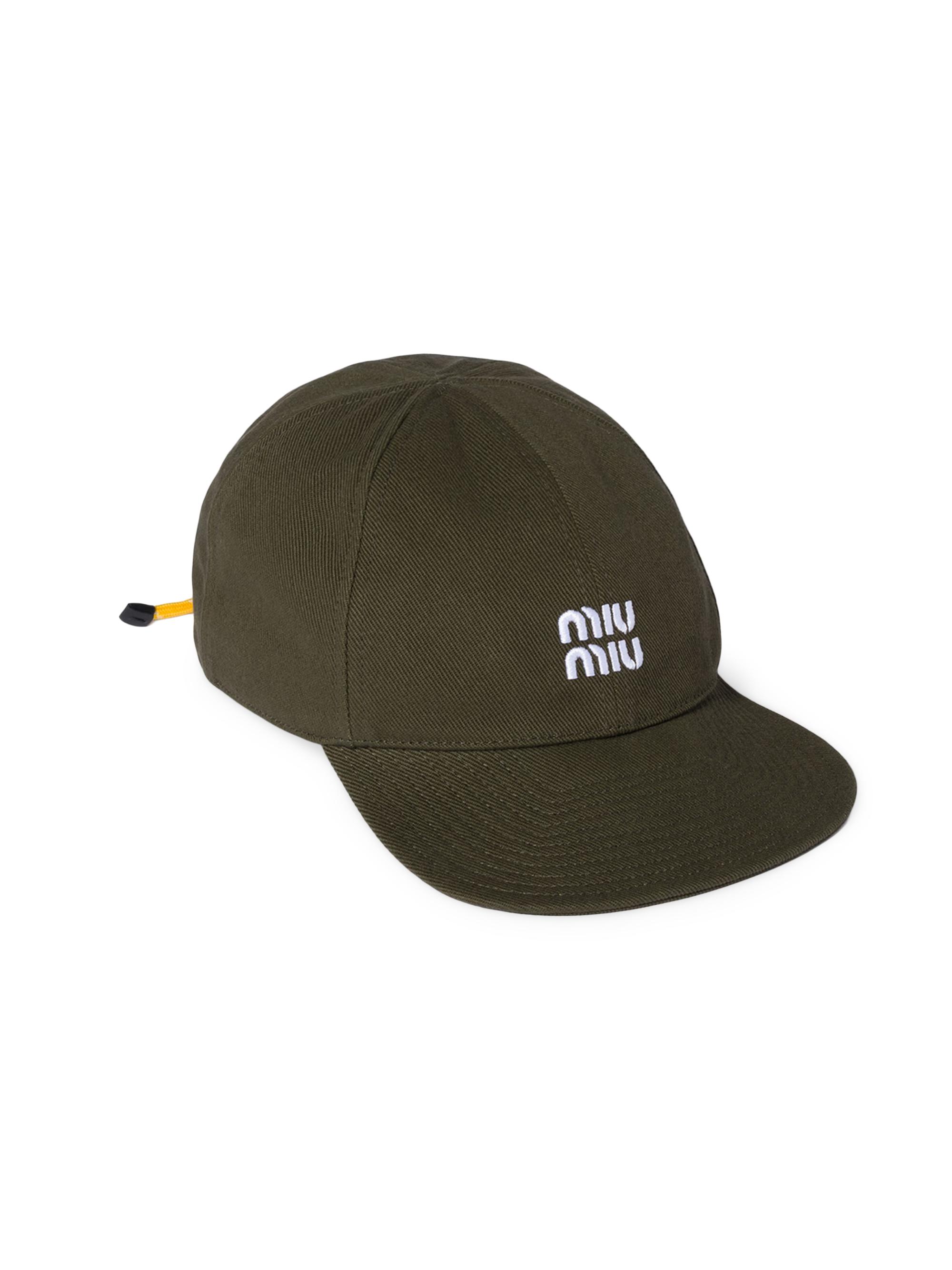 Miu Miu Women's Denim Baseball Cap - Green