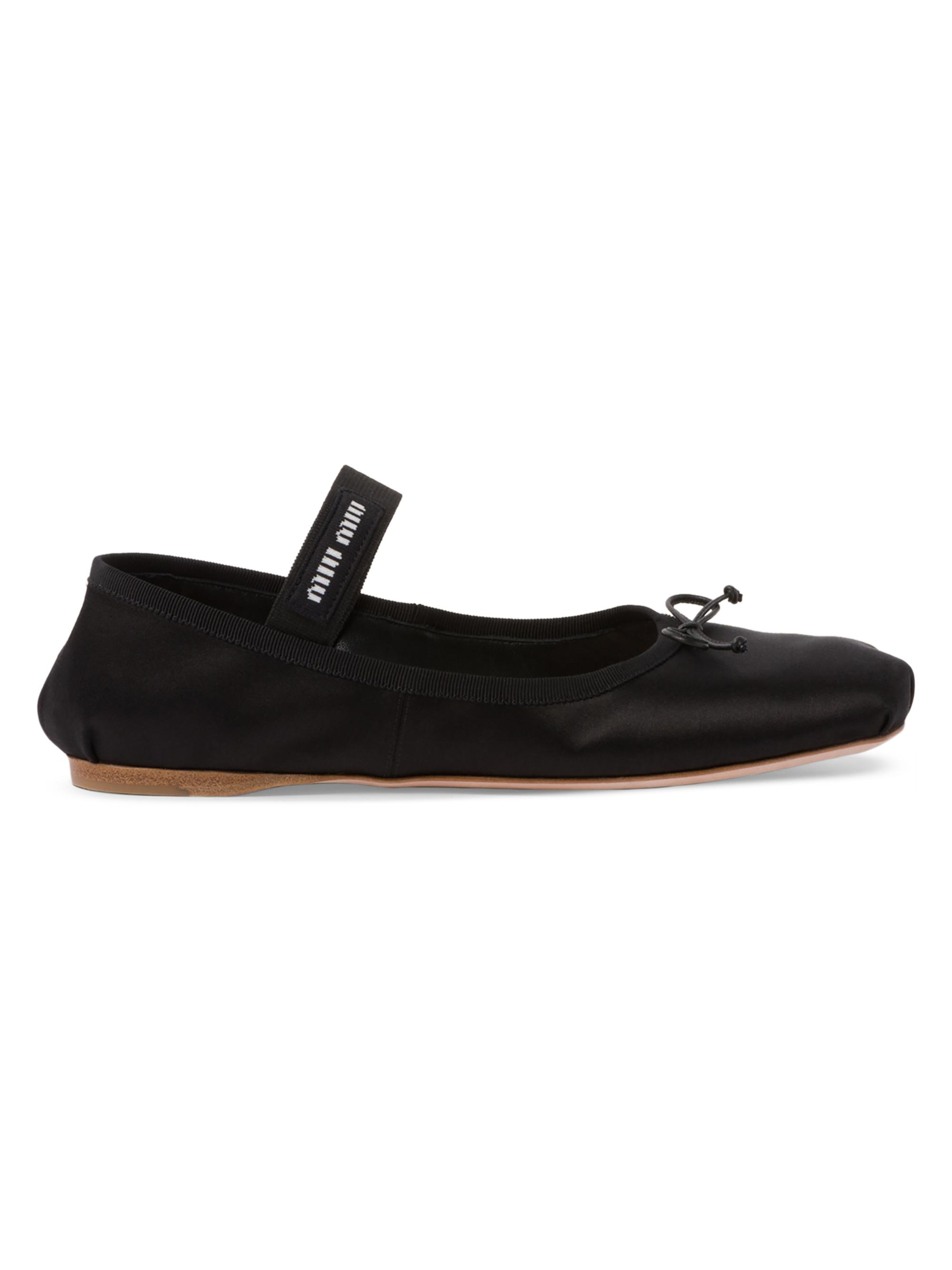 靴 MIU MIU Vinyl Ballet Flats 37 1/2 Patent leather ballet