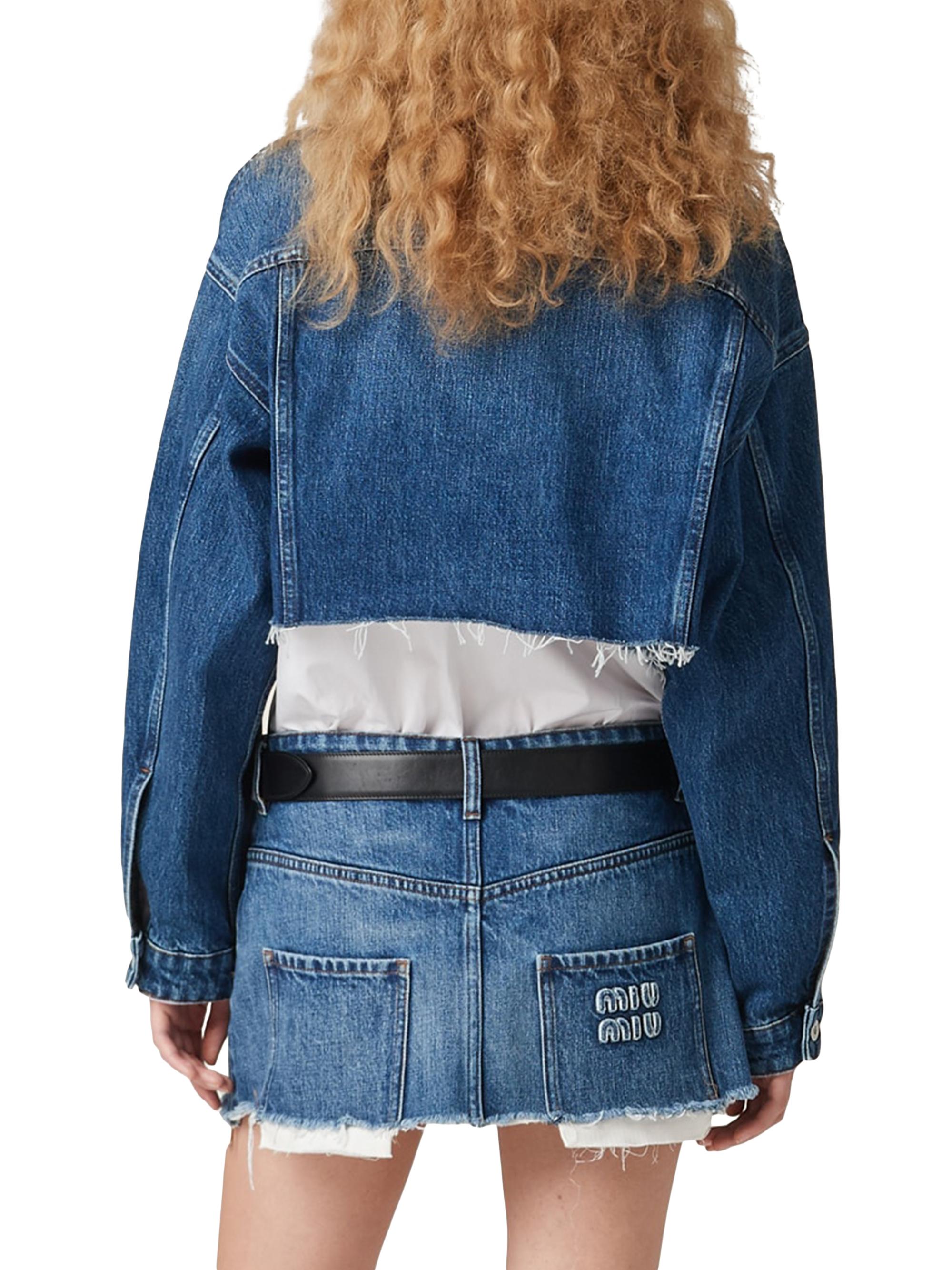 Miu Miu Denim Blouson Jacket | Saks Fifth Avenue