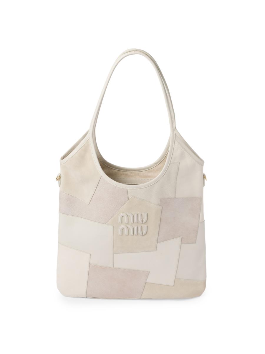 【日本入手困難】IVY leather patchwork bag トートバッグ 日本入手困難】IVY leather patchwork bag トートバッグ (MiuMiu