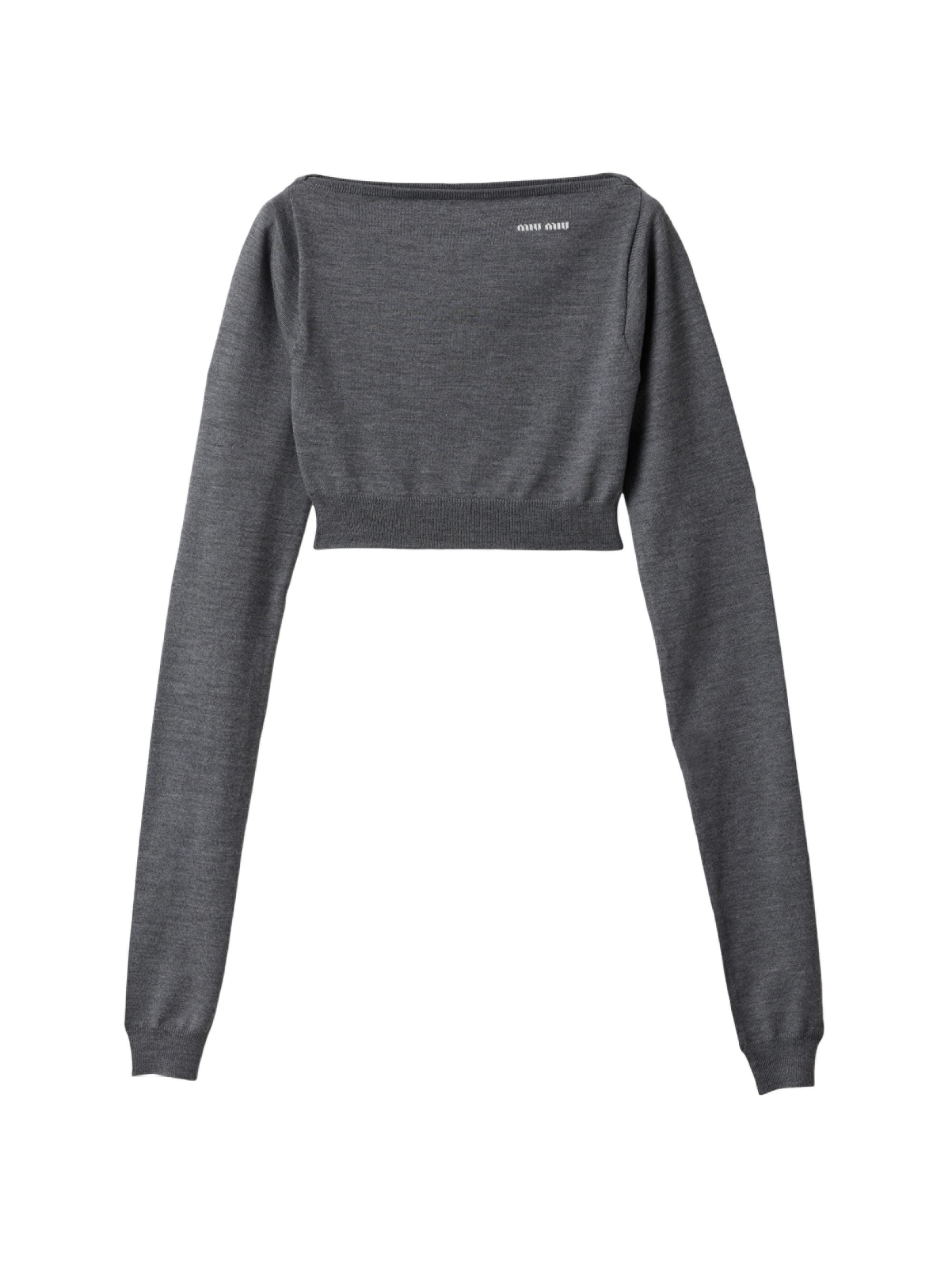 Miu Miu Wool Boatneck Sweater | Saks Fifth Avenue