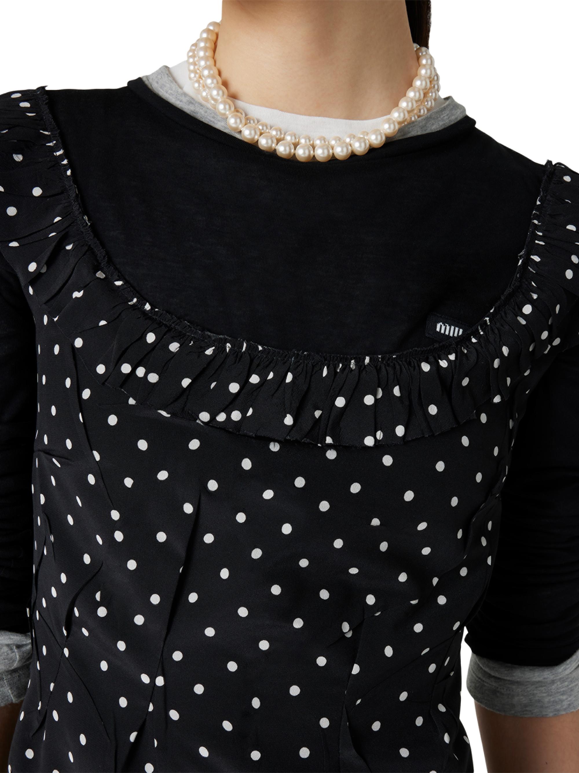 Miu Miu Ribbed Knit Jersey Dress | Saks Fifth Avenue