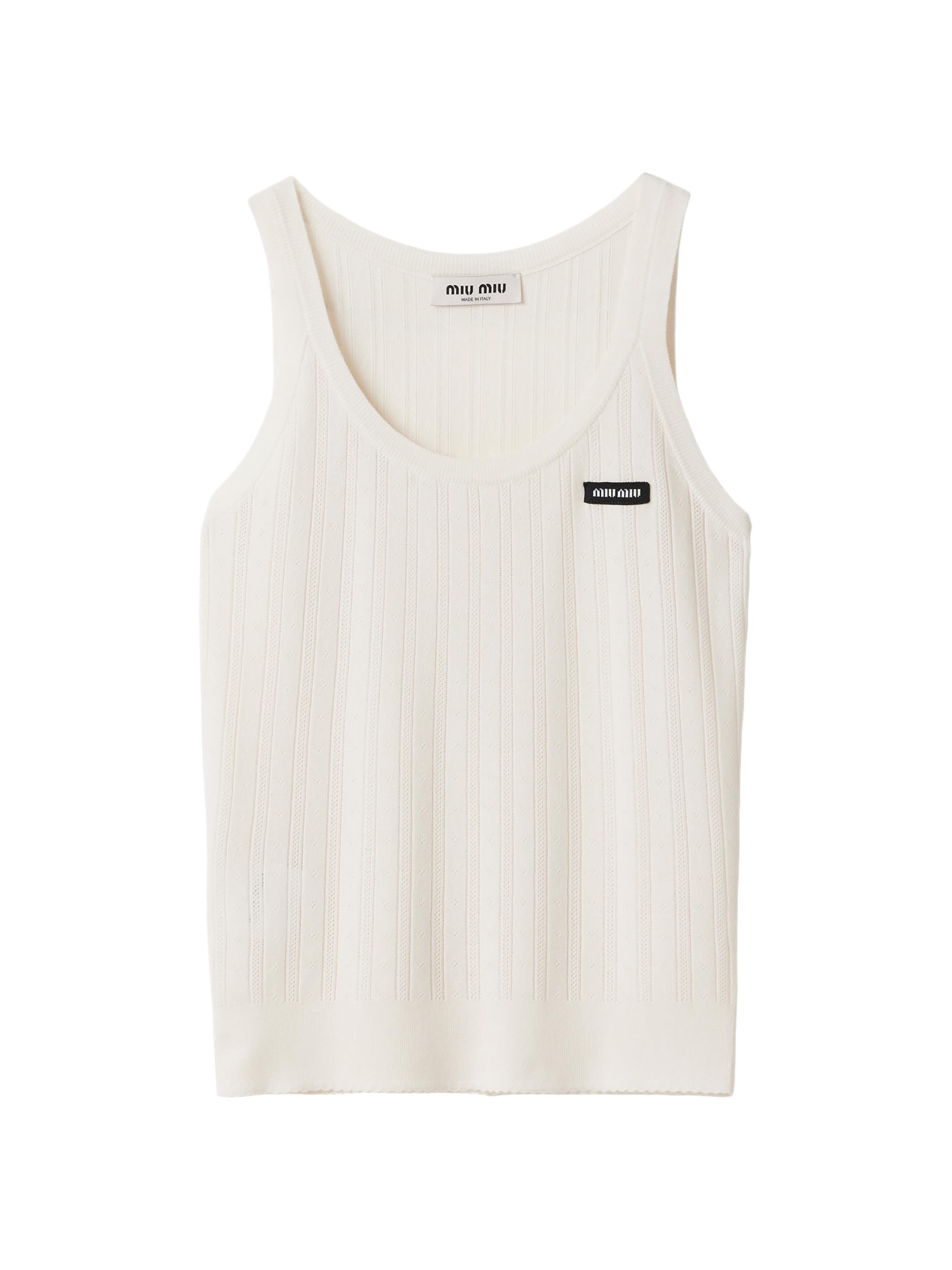 Miu Miu Cashmere and Silk Tank Top | Saks Fifth Avenue
