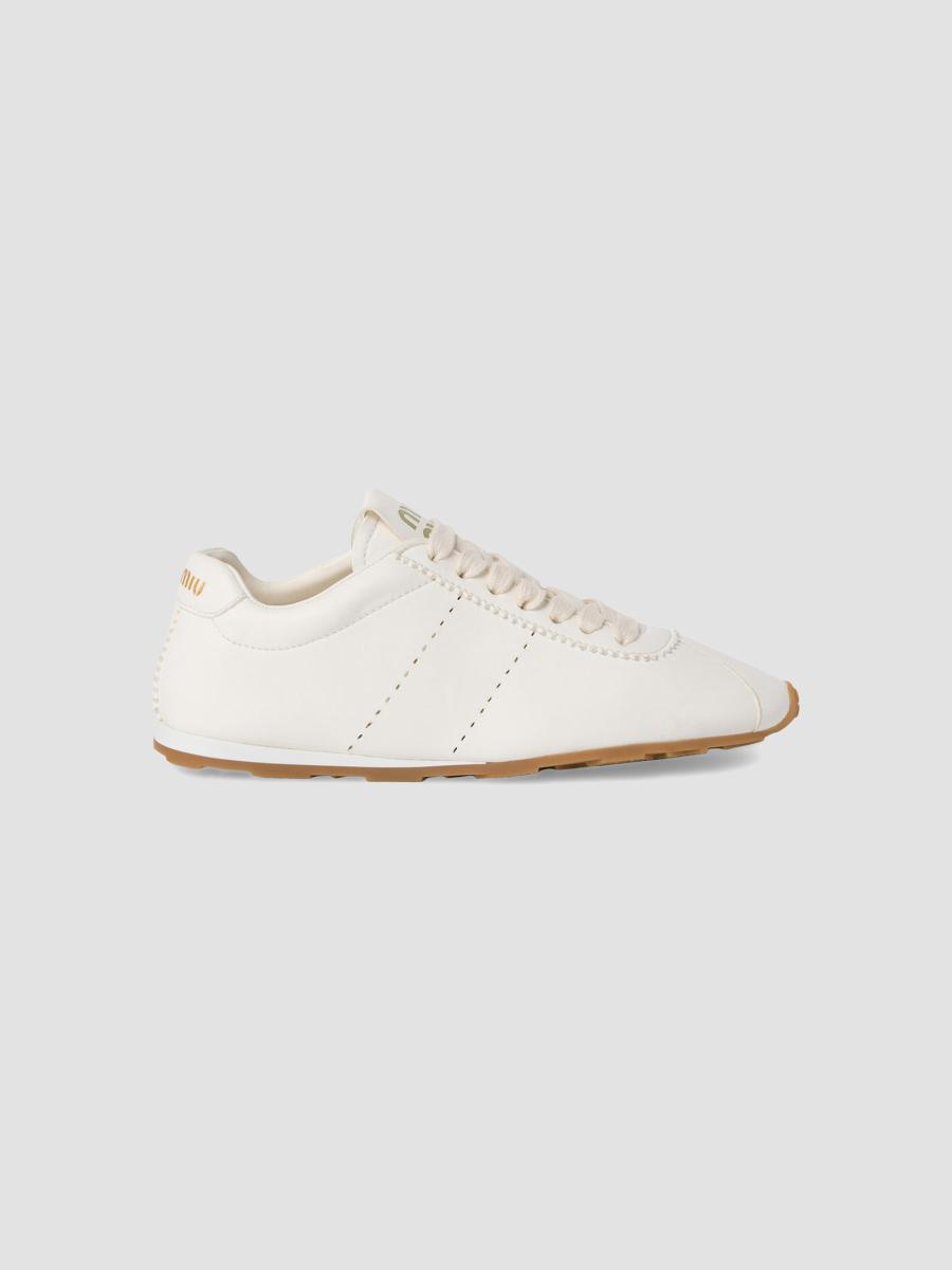 Miu Miu Plume Nappa Leather Sneakers | Saks Fifth Avenue