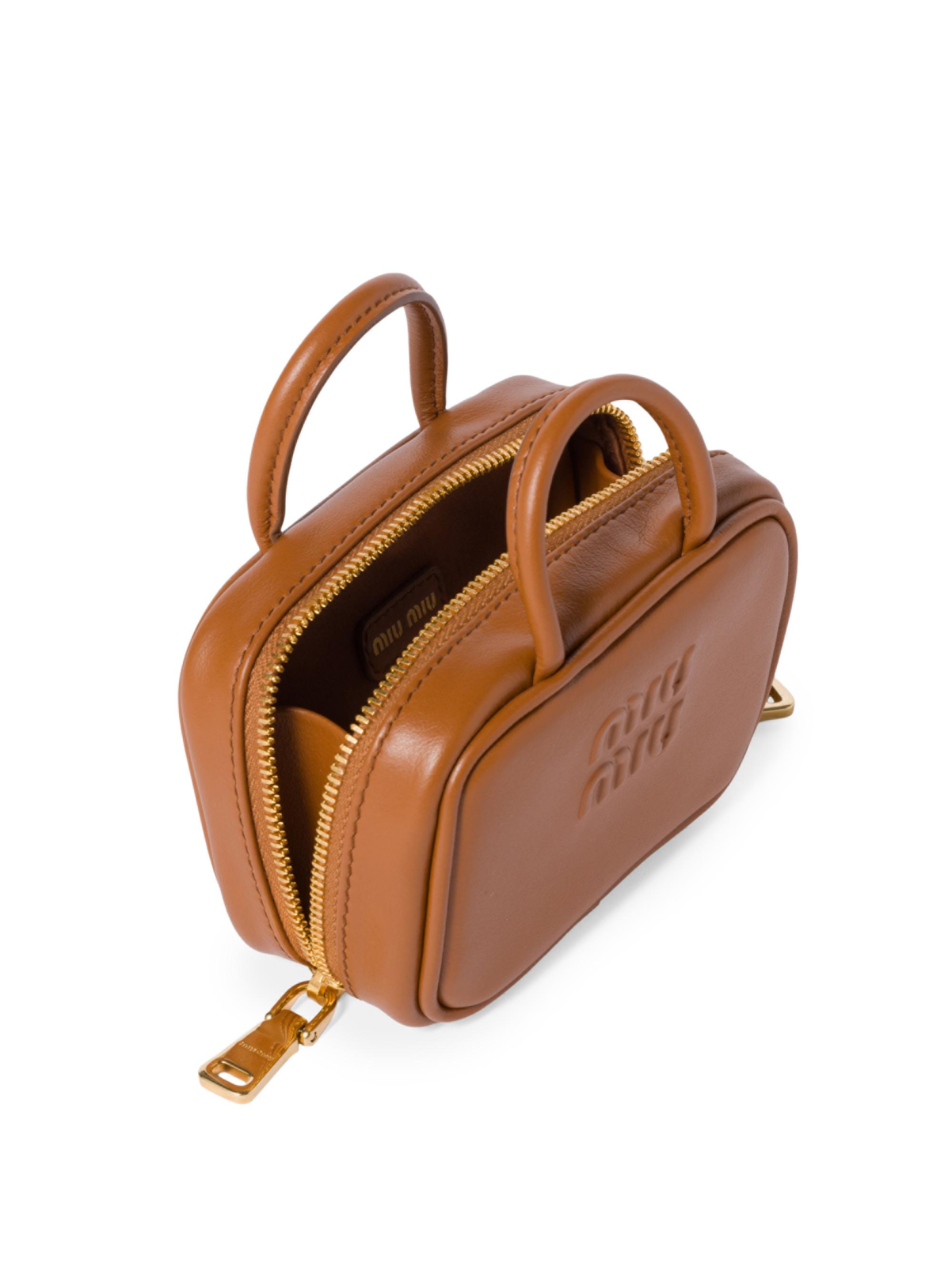 Miu Miu Leather Trick Mini Bag | Saks Fifth Avenue