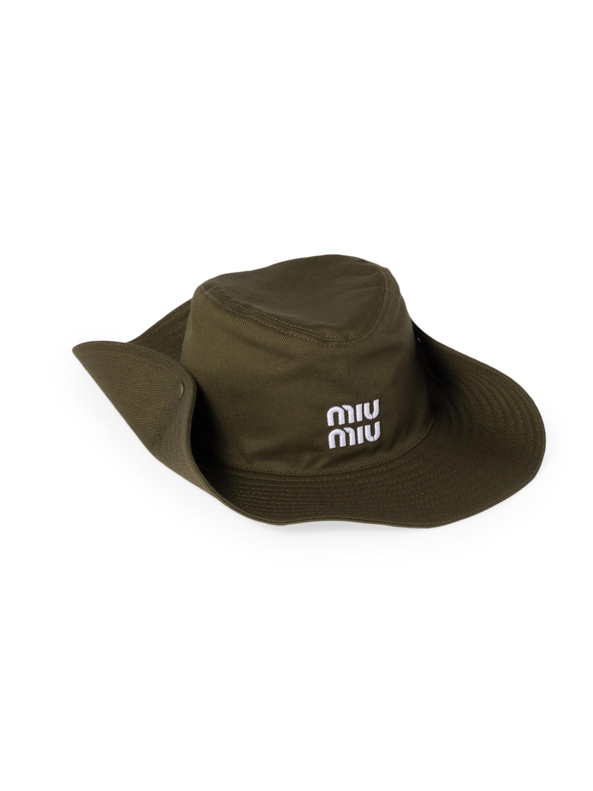 Miu Miu Women's Drill Cowboy Hat - Green
