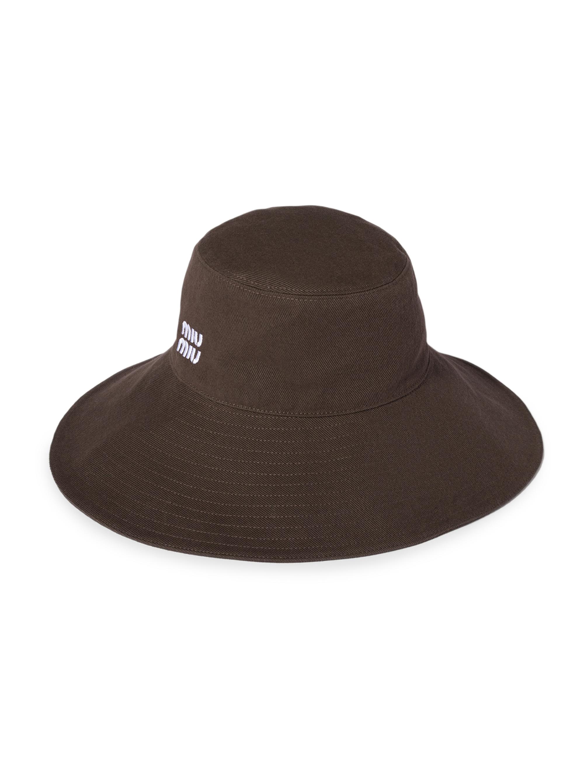 Miu Miu Women's Denim Hat - Brown
