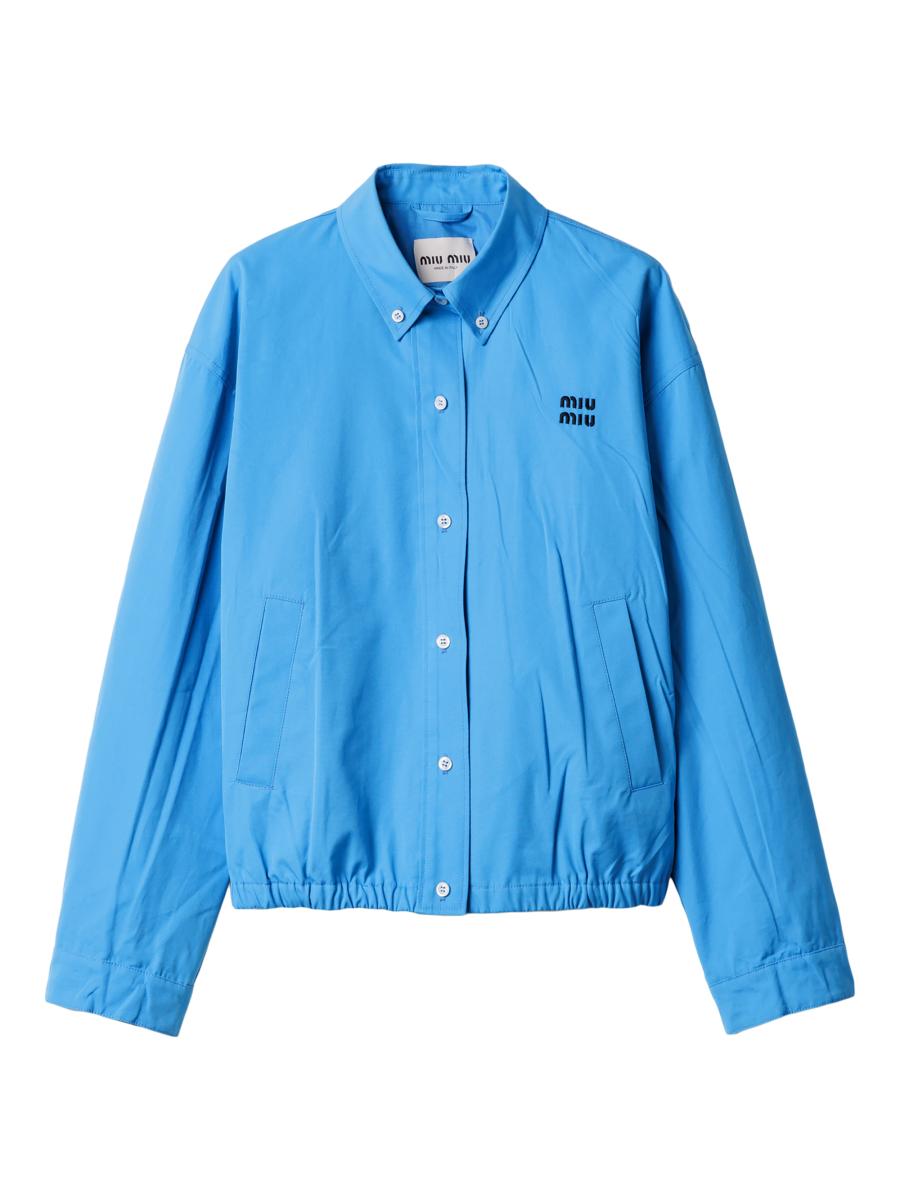 Miu Miu Poplin Blouson Jacket | Saks Fifth Avenue
