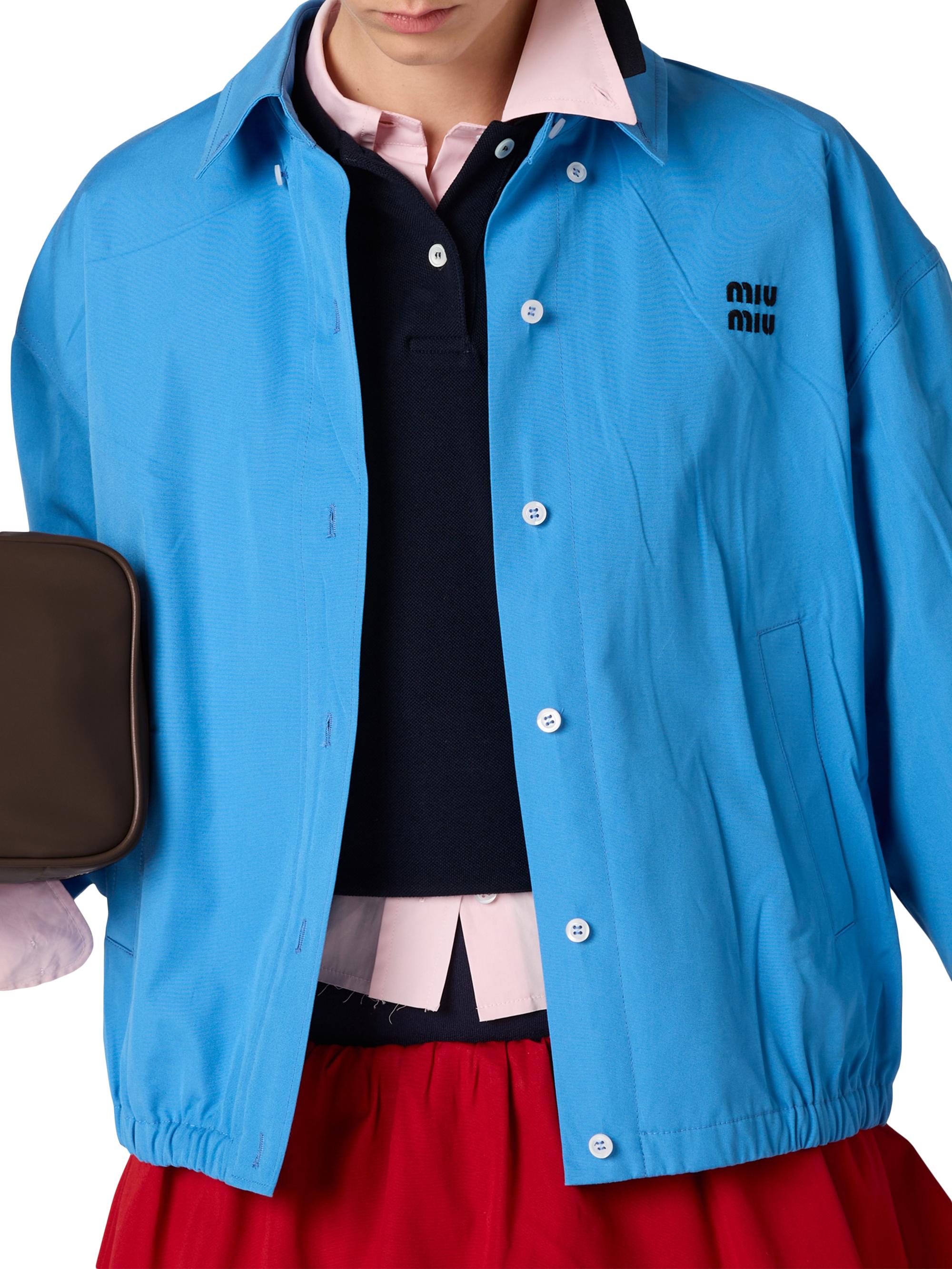 Miu Miu Poplin Blouson Jacket | Saks Fifth Avenue