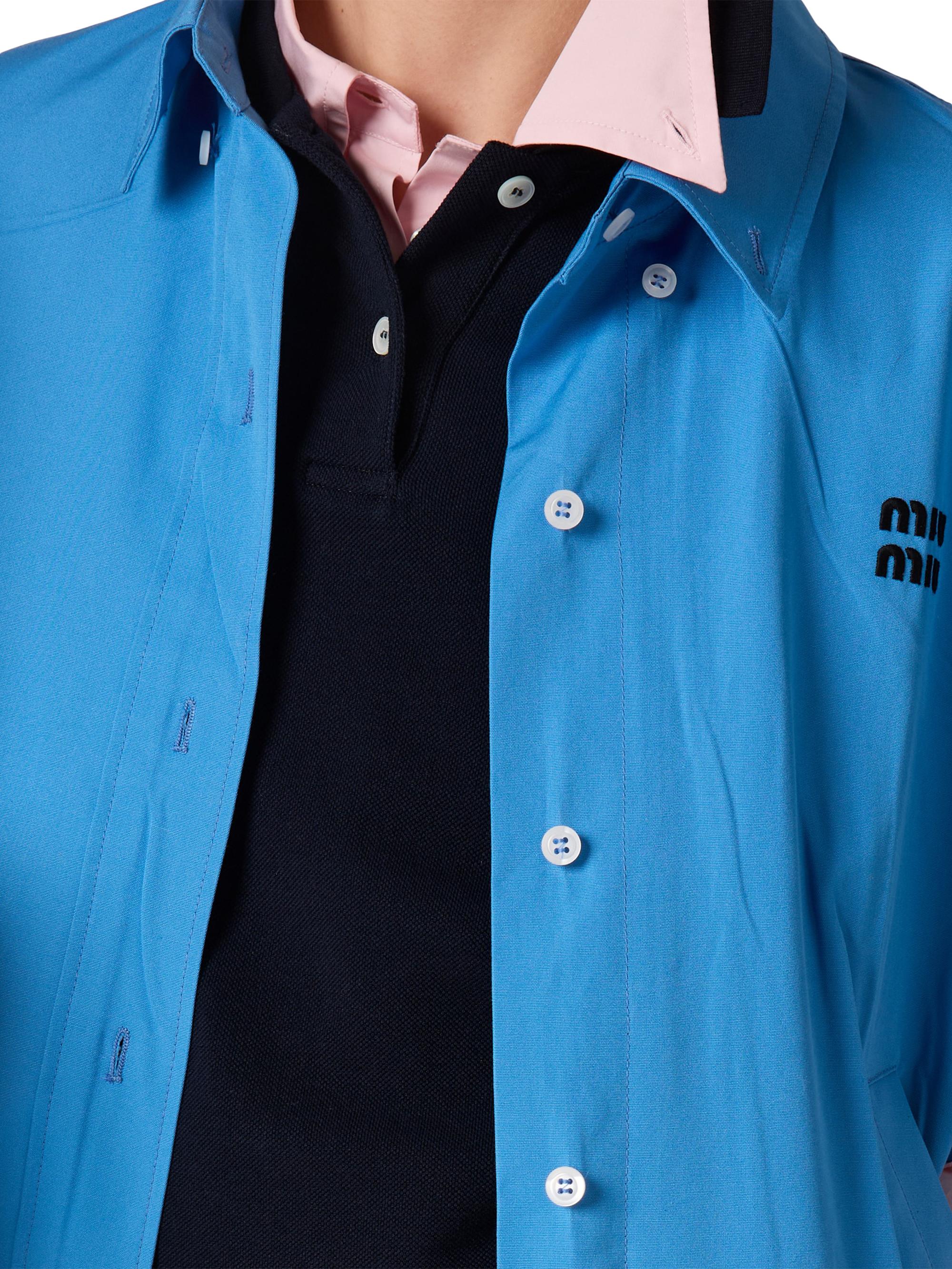 Miu Miu Poplin Blouson Jacket | Saks Fifth Avenue