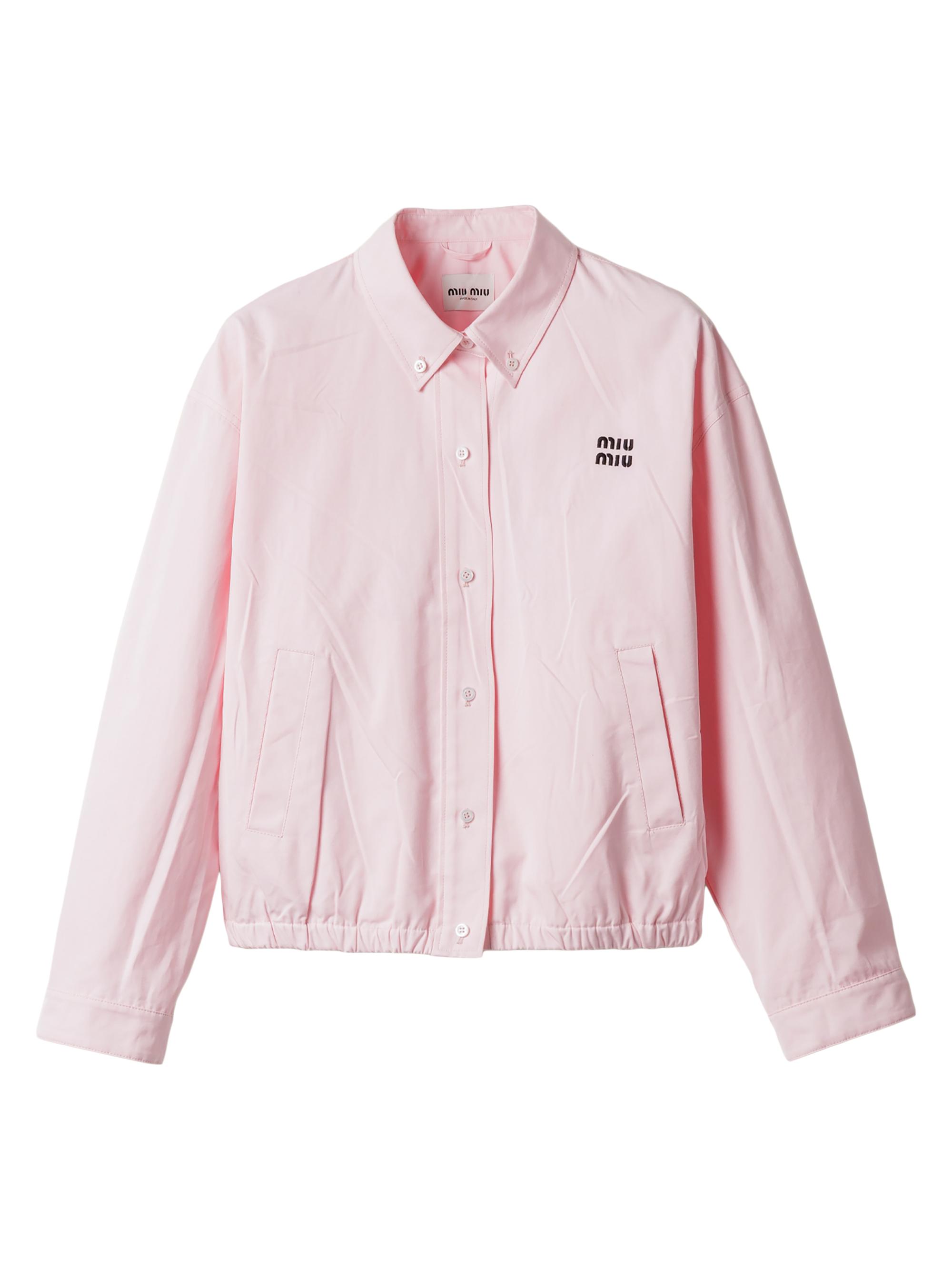 Miu Miu Women's Poplin Blouson Jacket - Pink
