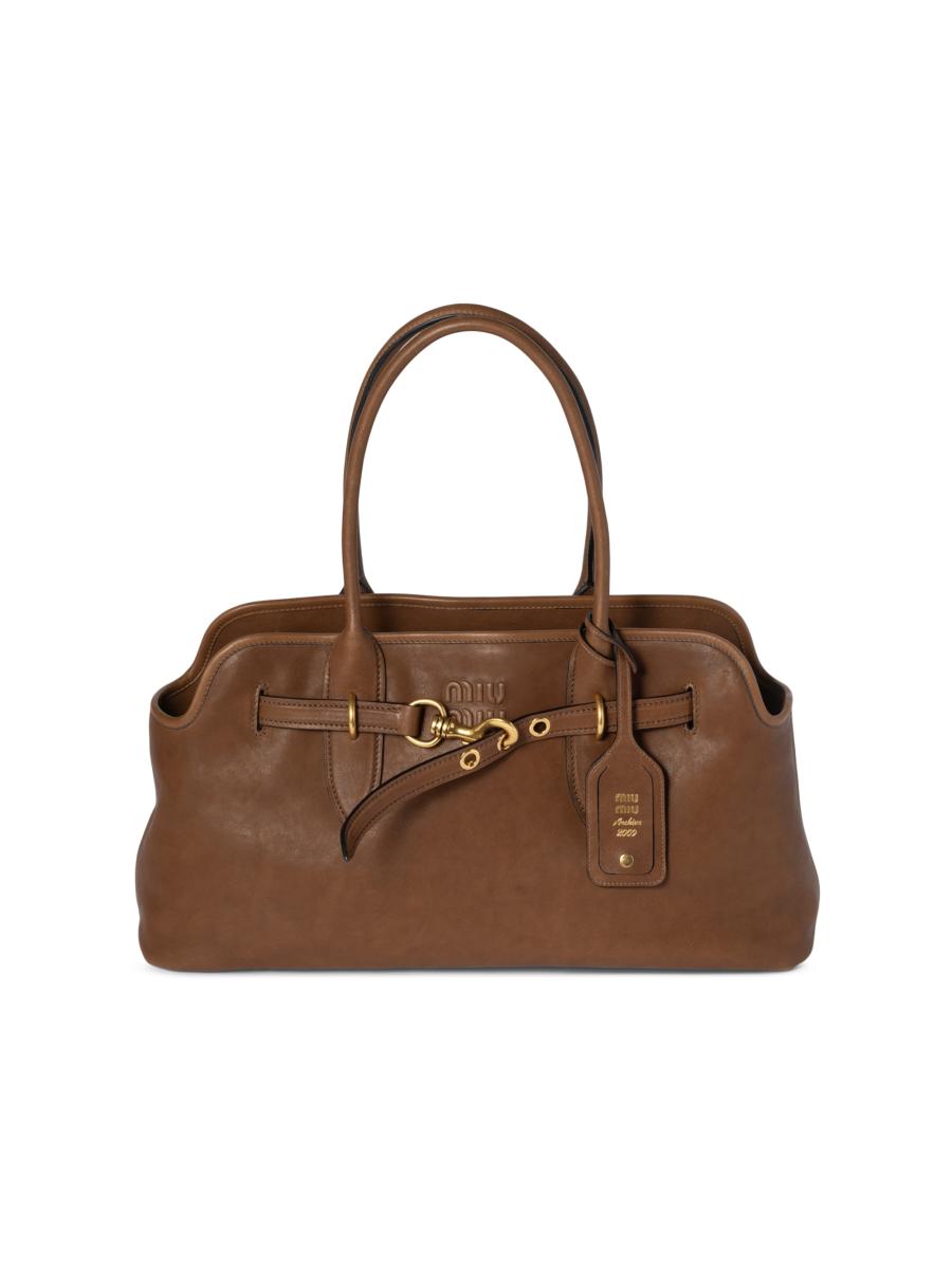 【日本入手困難】Aventure mini nappa leather bag Briarwood Aventure Mini Nappa Leather Bag | Miu Miu