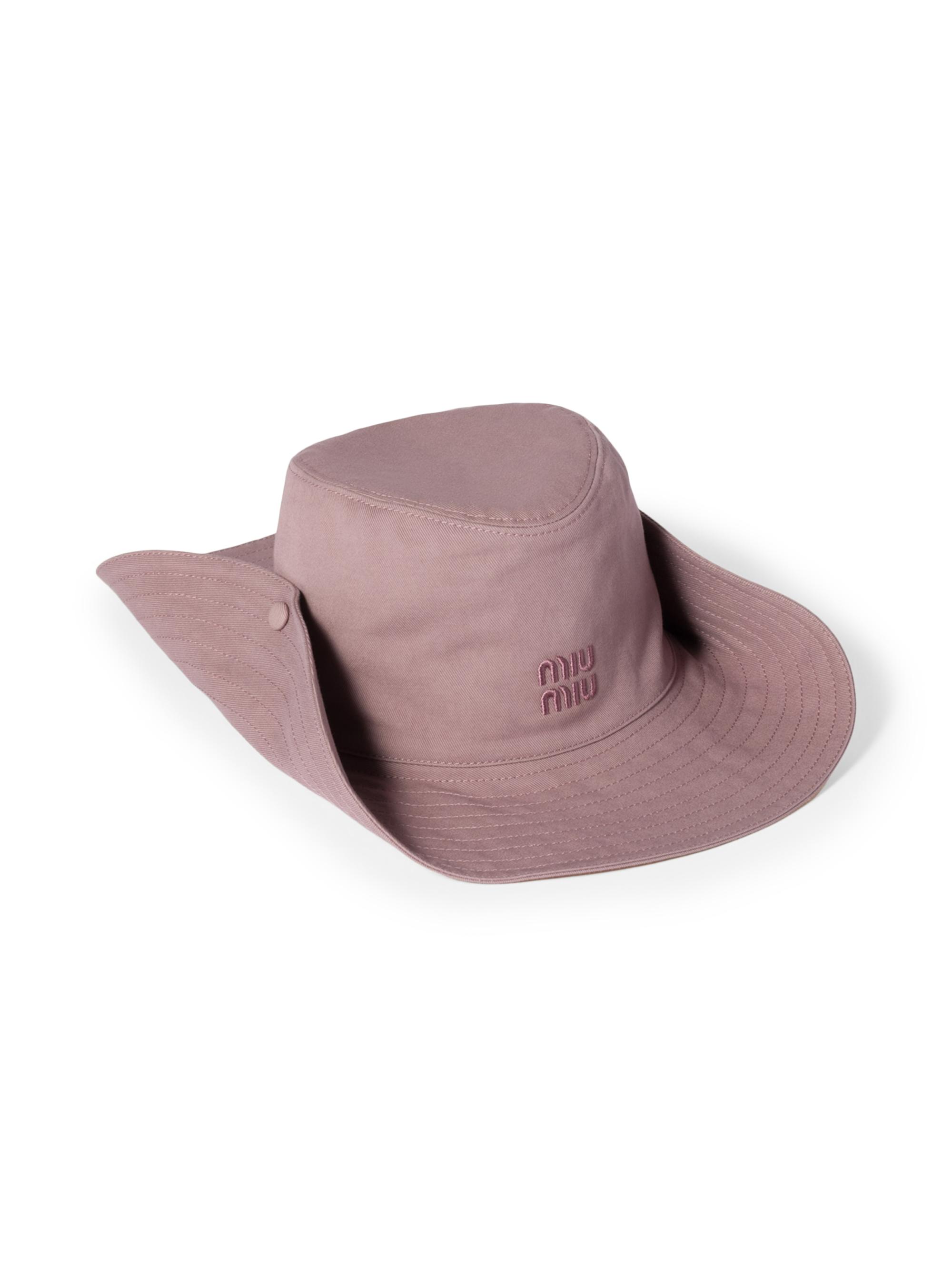 Miu Miu Women's Gabardine Cowboy Hat - Pink