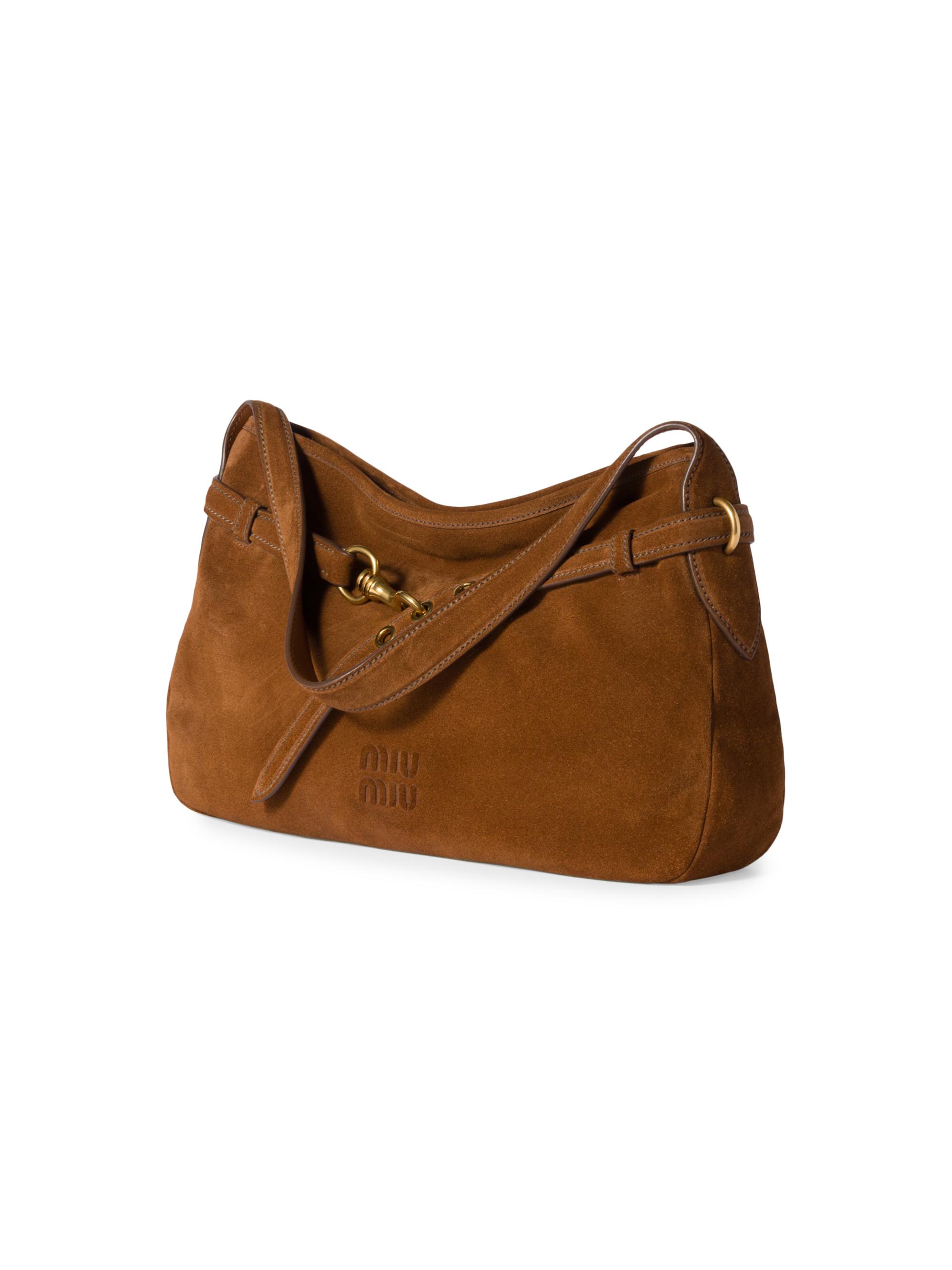 バッグ Vintage miumiu Suede Shoulder Bag Miu Miu Aventure Suede Shoulder Bag | Saks Fifth Avenue