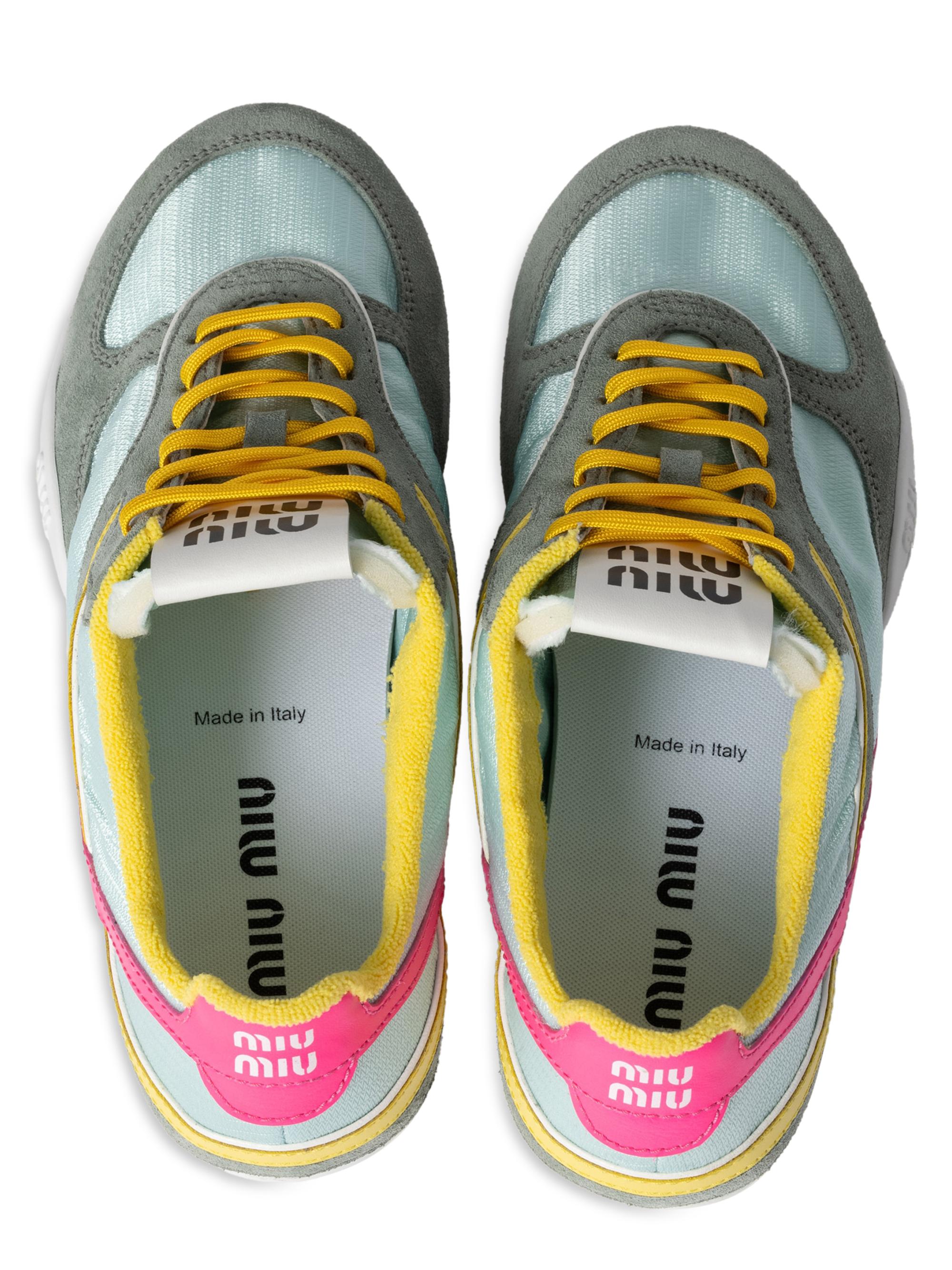 Gymnasium Technical Fabric and Suede Sneakers