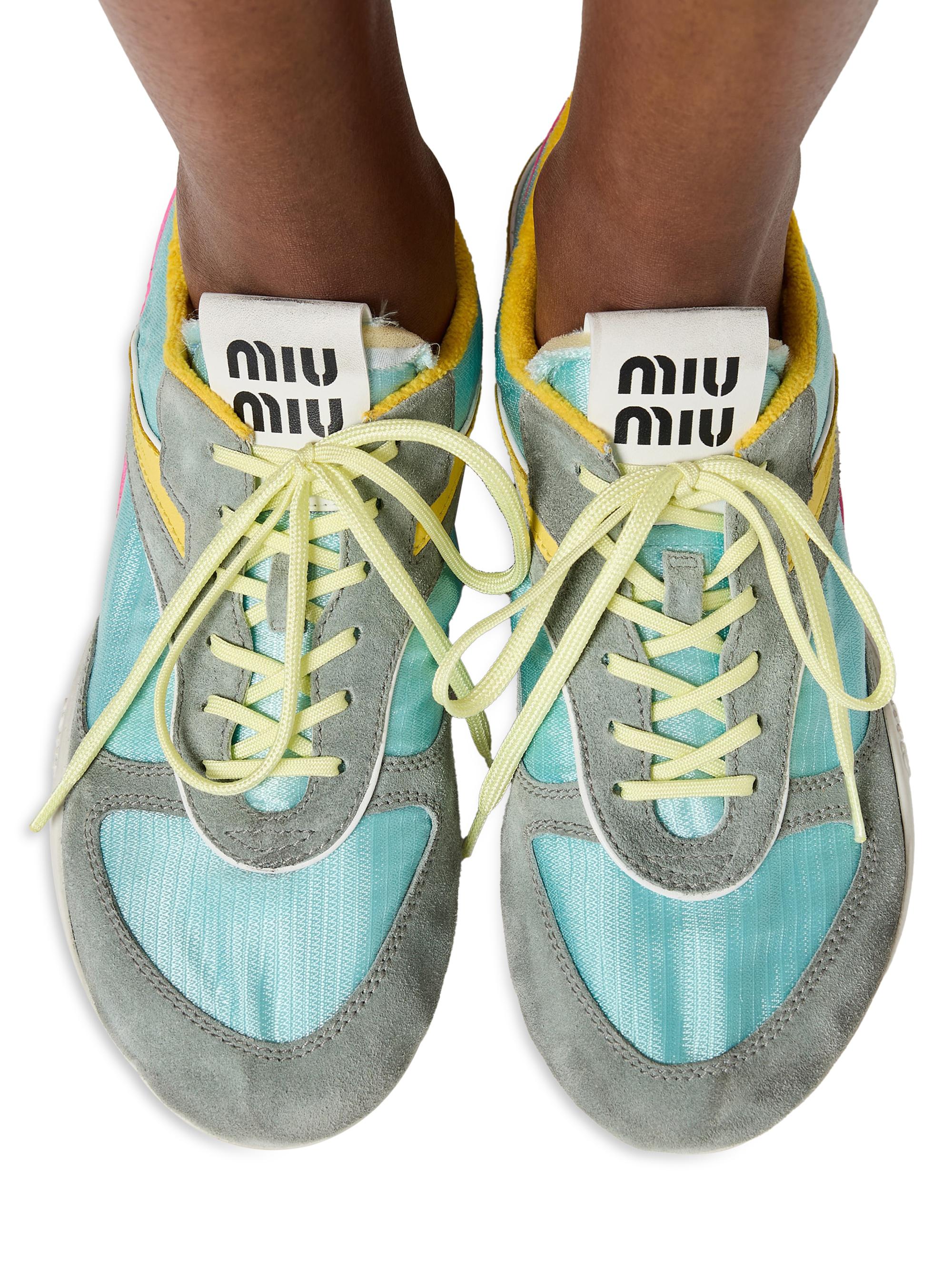 Gymnasium Technical Fabric and Suede Sneakers