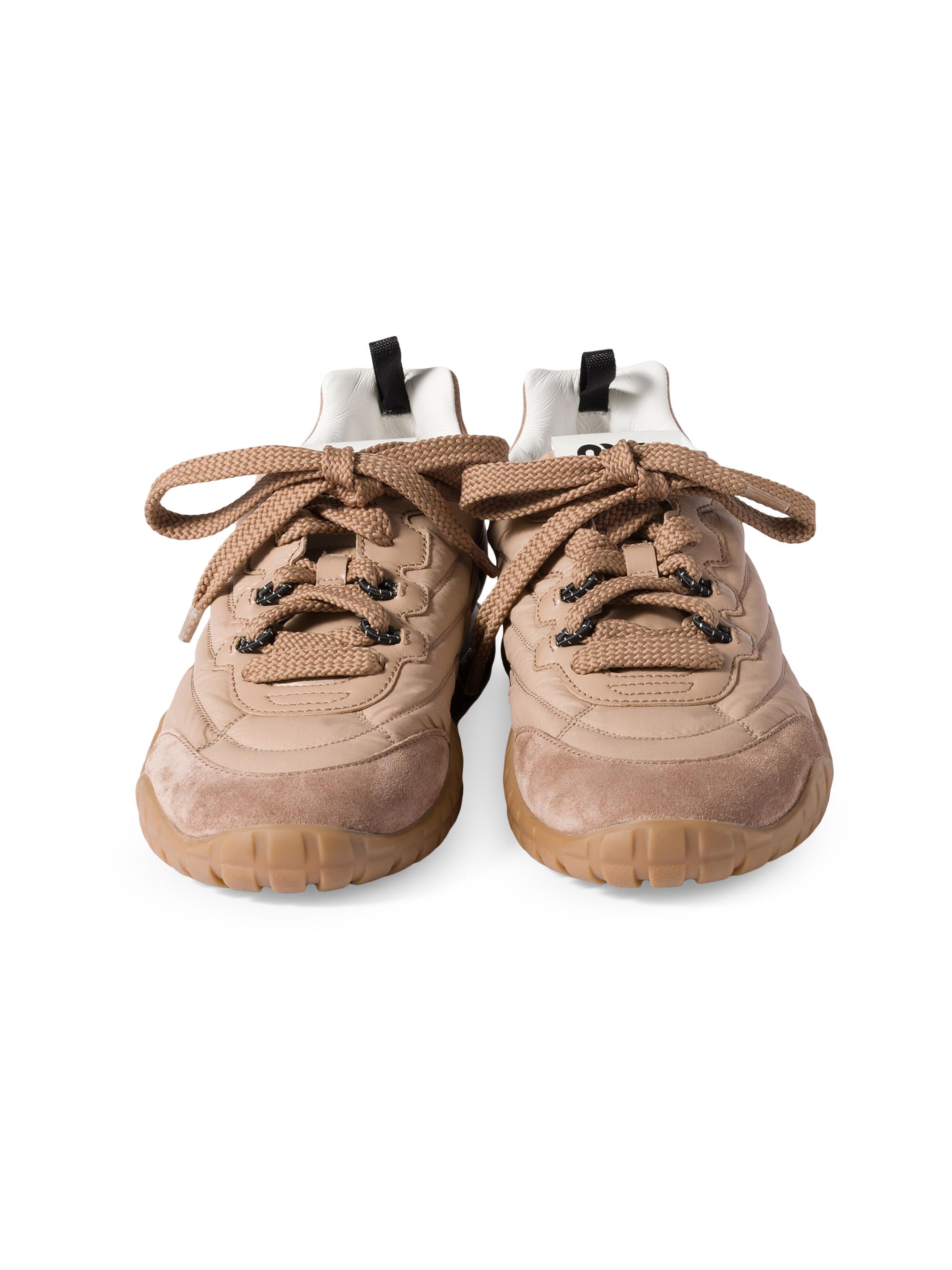 Miu Miu Tyre Technical Fabric and Suede Sneakers | Saks Fifth Avenue