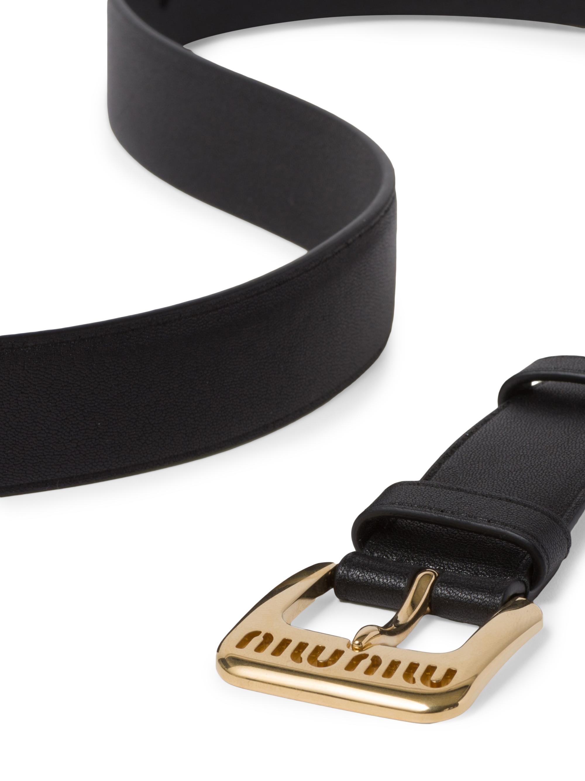Miu Miu Nappa Leather Belt | Saks Fifth Avenue